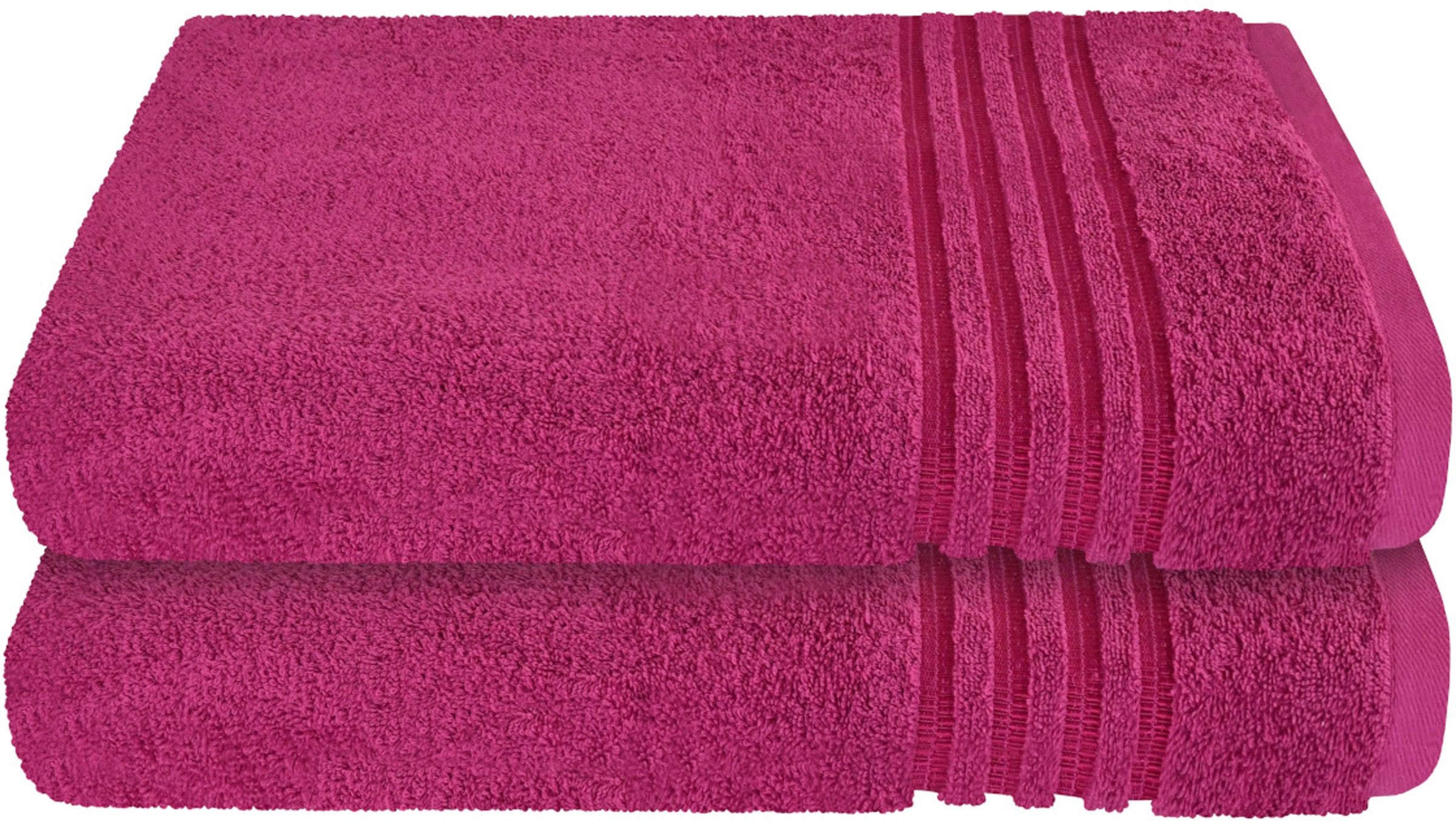 Image of Schiesser Duschtücher »Schiesser Frottier-Set Milano, 2x Duschtuch«, (2 St.), mit Webbordüre bei Ackermann Versand Schweiz