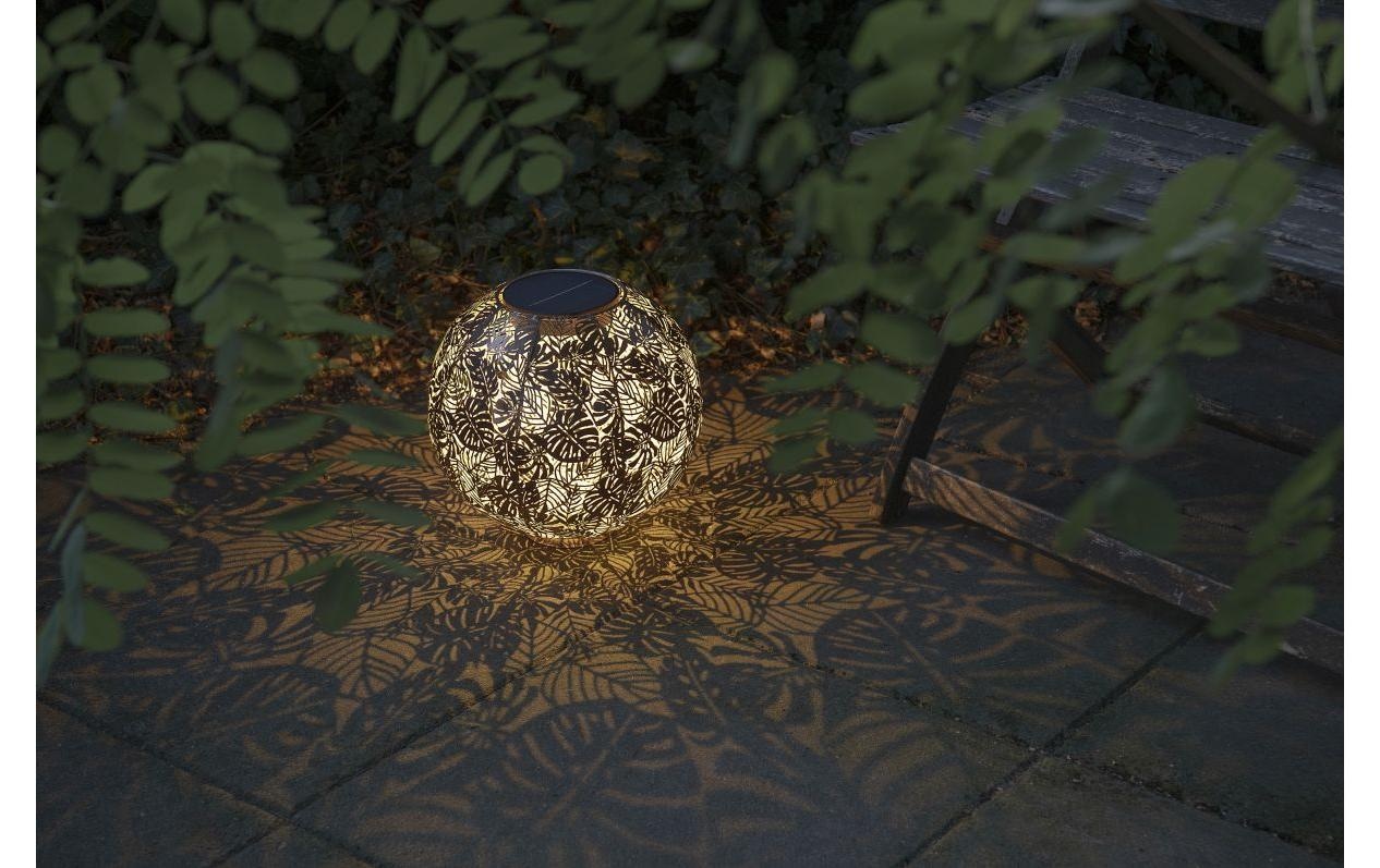 STT Laterne »Laterne Solar Antic Ball 30 cm« Dekorative Solar-Laterne Jungle mit Dämmerungssensor