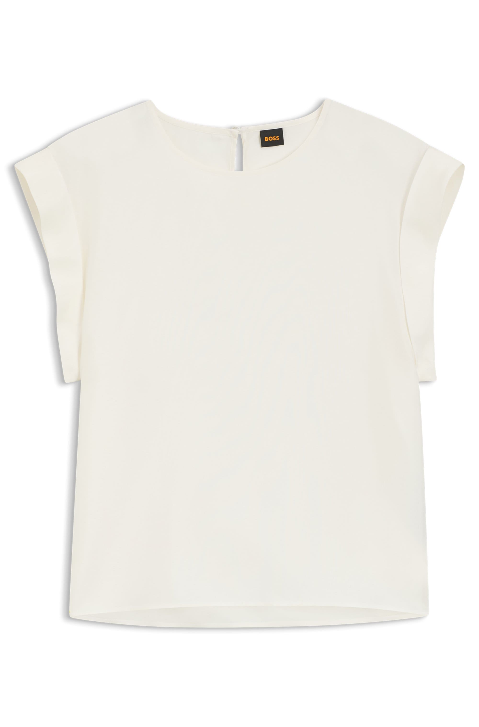 BOSS ORANGE Chemisier à chemise »Irnette Premium Damenmode« mit Ärmelaufschlag