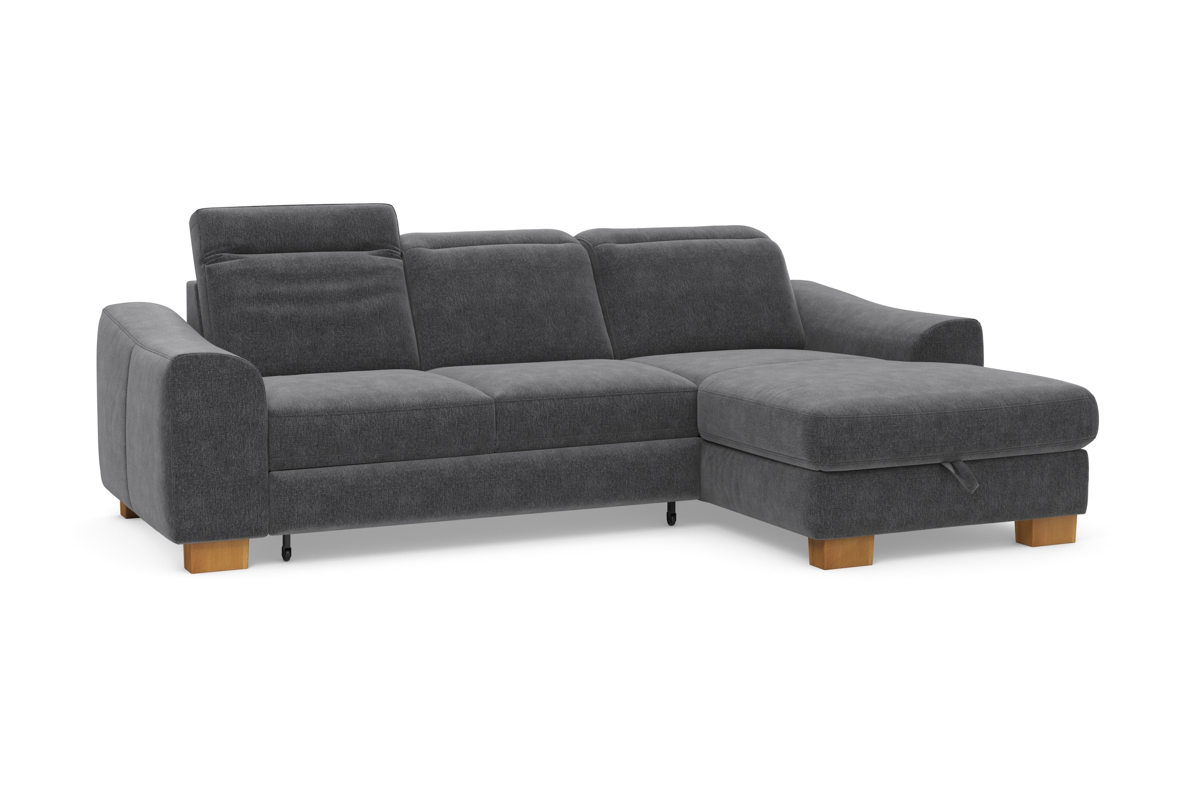 Home affaire Ecksofa »Dundee L-Form«, wahlweise mit Kopfteilverstellung und zusätzlich mit Bettfunktion