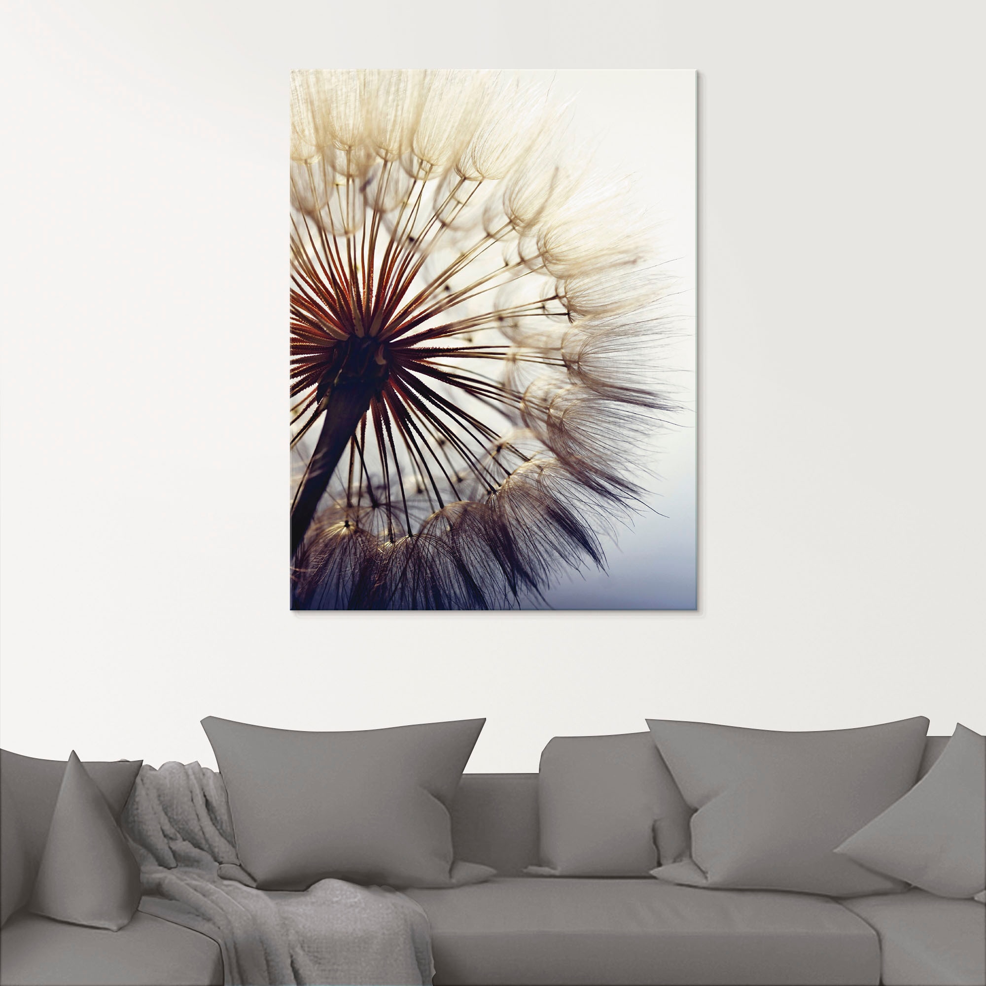 Artland Glasbild »Grosse Pusteblume«, Blumen, (1 St.), in verschiedenen Grössen