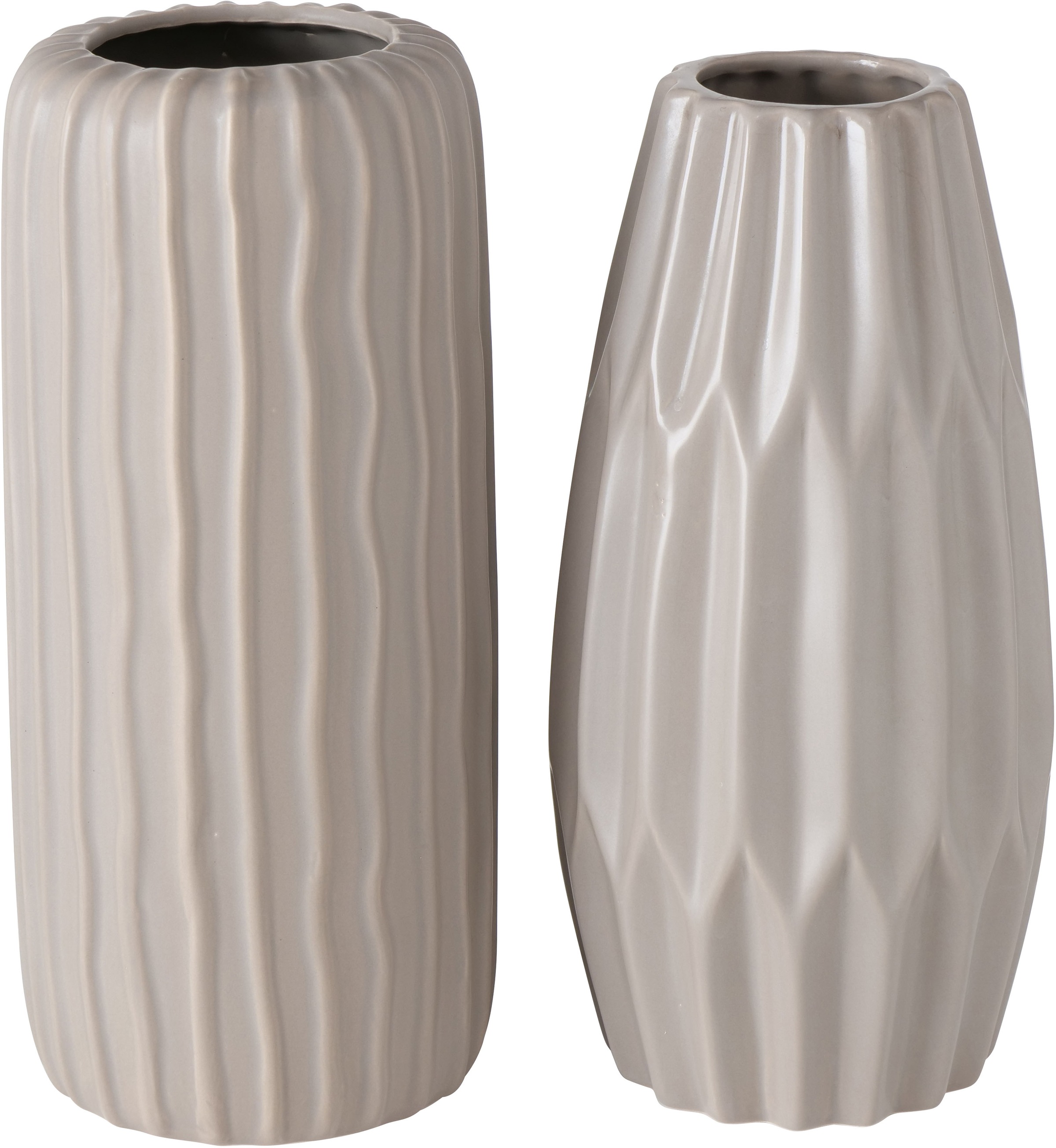 Image of BOLTZE Tischvase »Aquarel«, (Set, 2 St.), aus Steingut, Höhe ca. 24,5 cm + 25,5 cm bei Ackermann Versand Schweiz