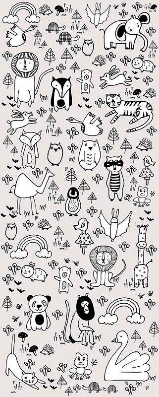 Image of Komar Vliestapete »Scribble Park«, Comic bei Ackermann Versand Schweiz