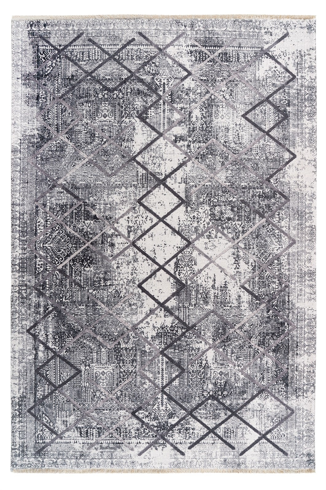Image of Kayoom Teppich "Torent 643" rechteckig 6 mm Höhe Kurzflor, Vintage, Modernes Muster, Fussbodenheizungsgeeignet