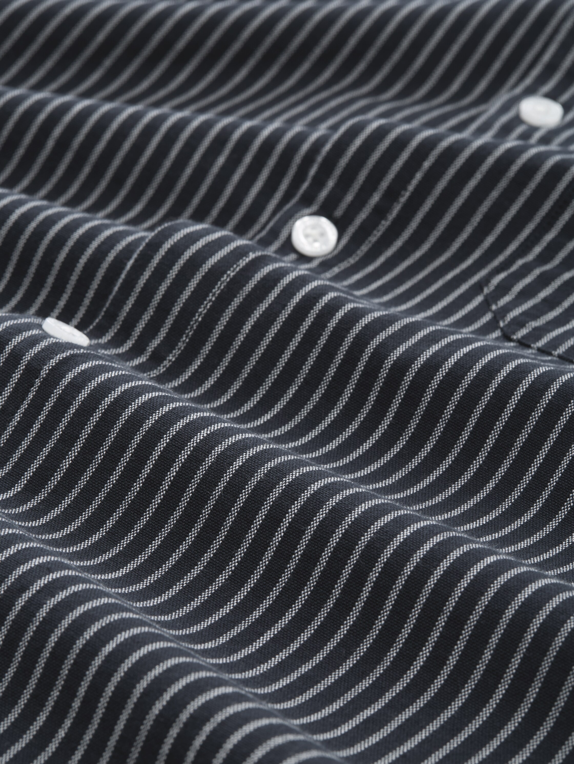 TOM TAILOR Denim Chemise à manches longues gestreift, mit Button-down-Kragen