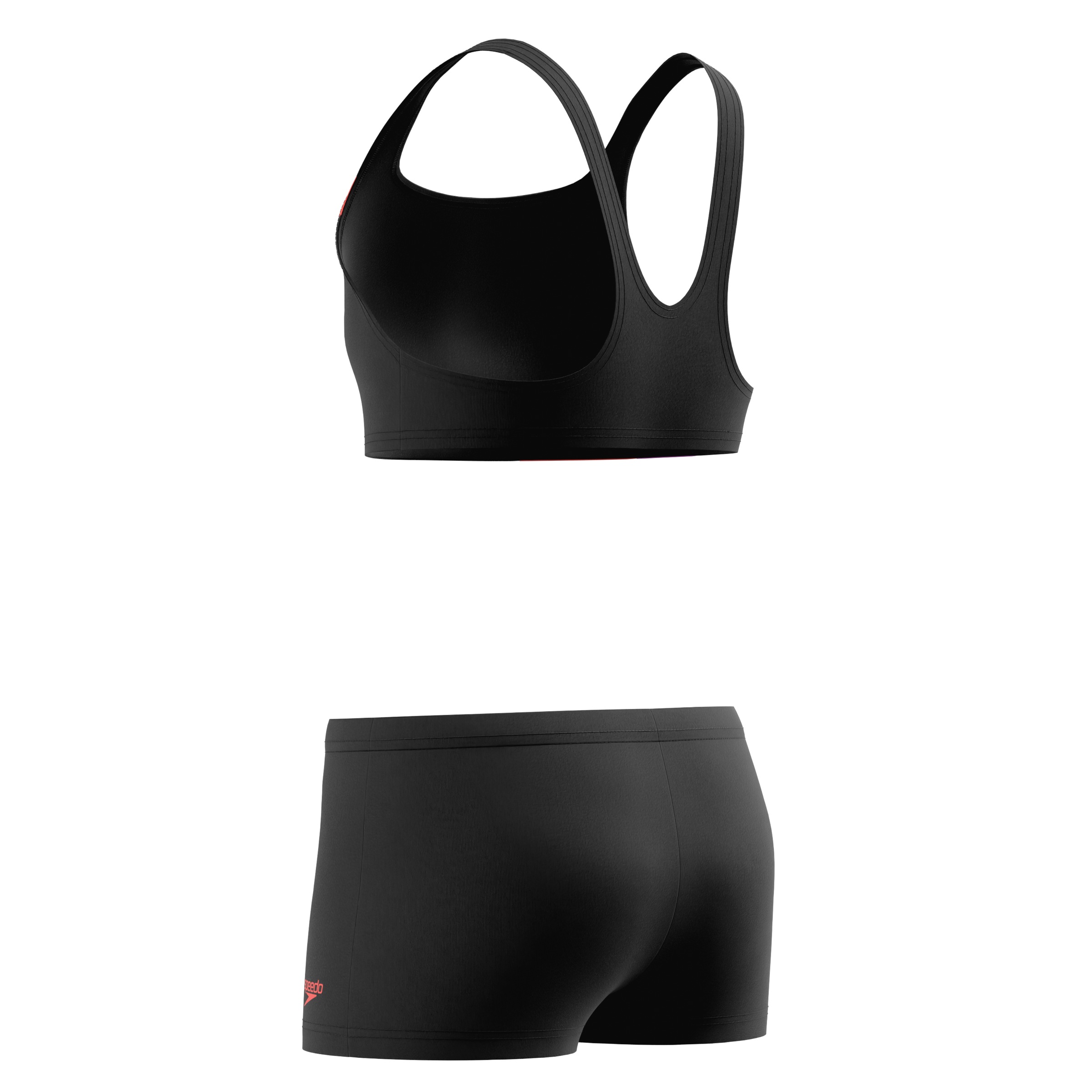 Speedo Bikini bustier »HYPERBOOM BUTTERFLY BACK 2PC BLK/PNK«