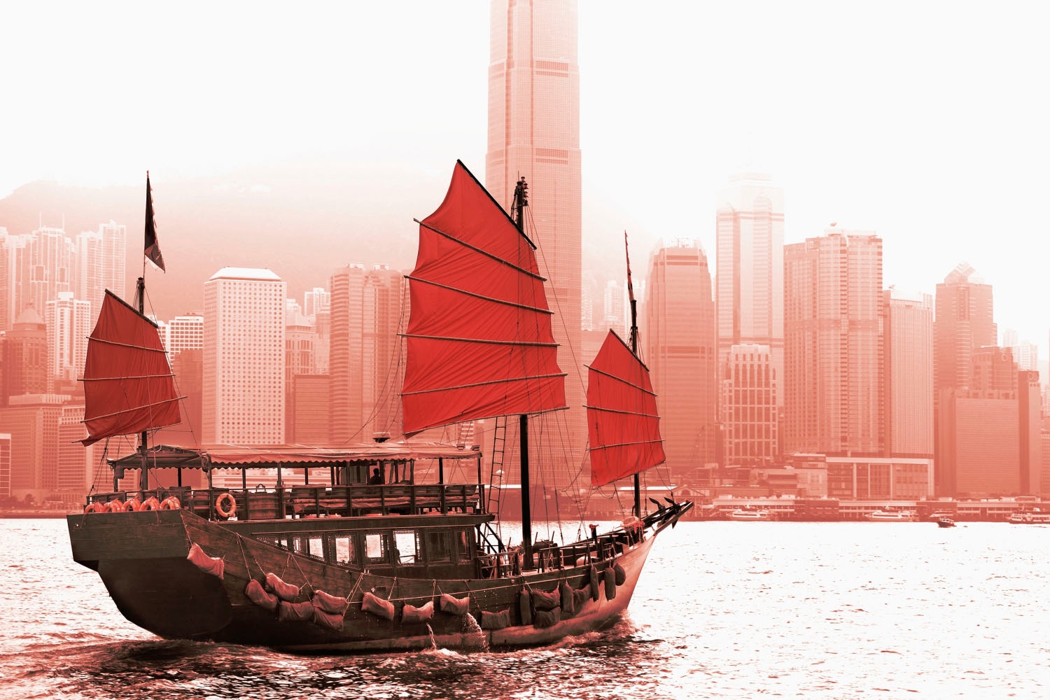 Image of queence Acrylglasbild "Schiff" Boote & Schiffe Gebäude Skyline Städte Fine Art-Print in Galeriequalität
