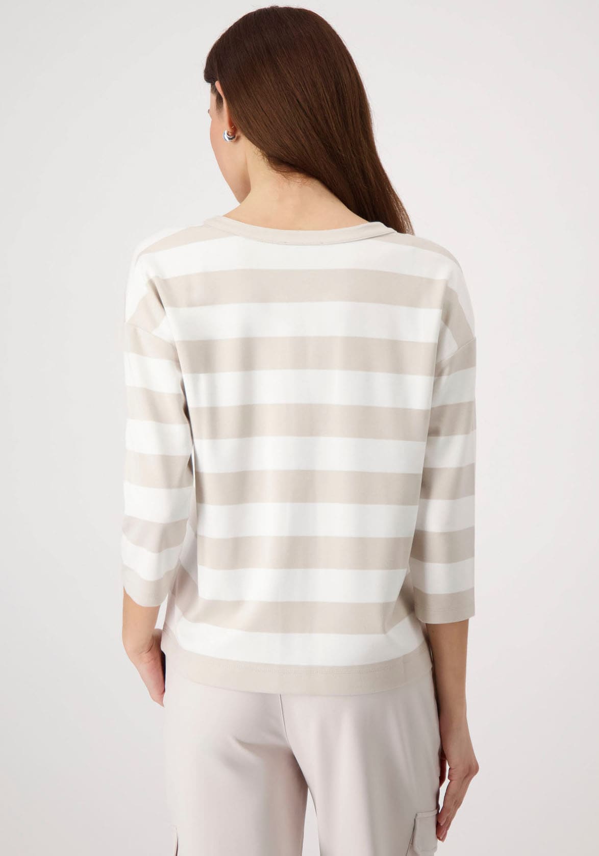 Monari Sweatshirt, mit Blockstreifen
