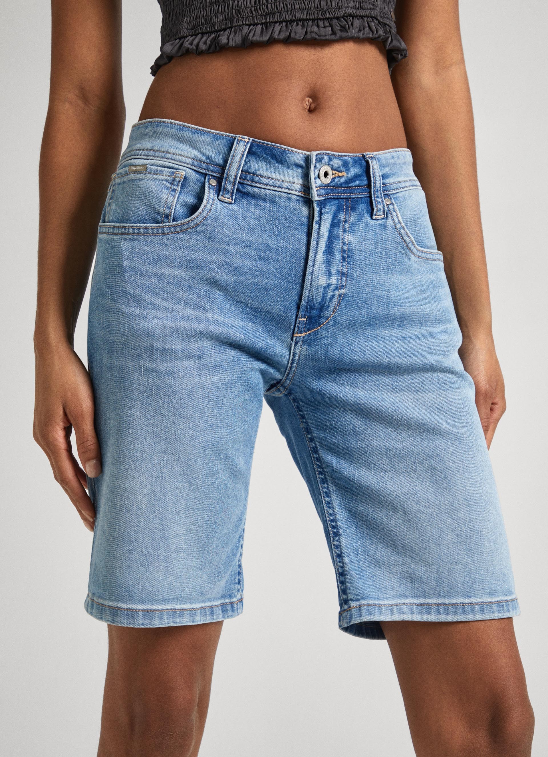 Pepe Jeans Slim-fit-Jeans »Shorts SLIM SHORT MW«