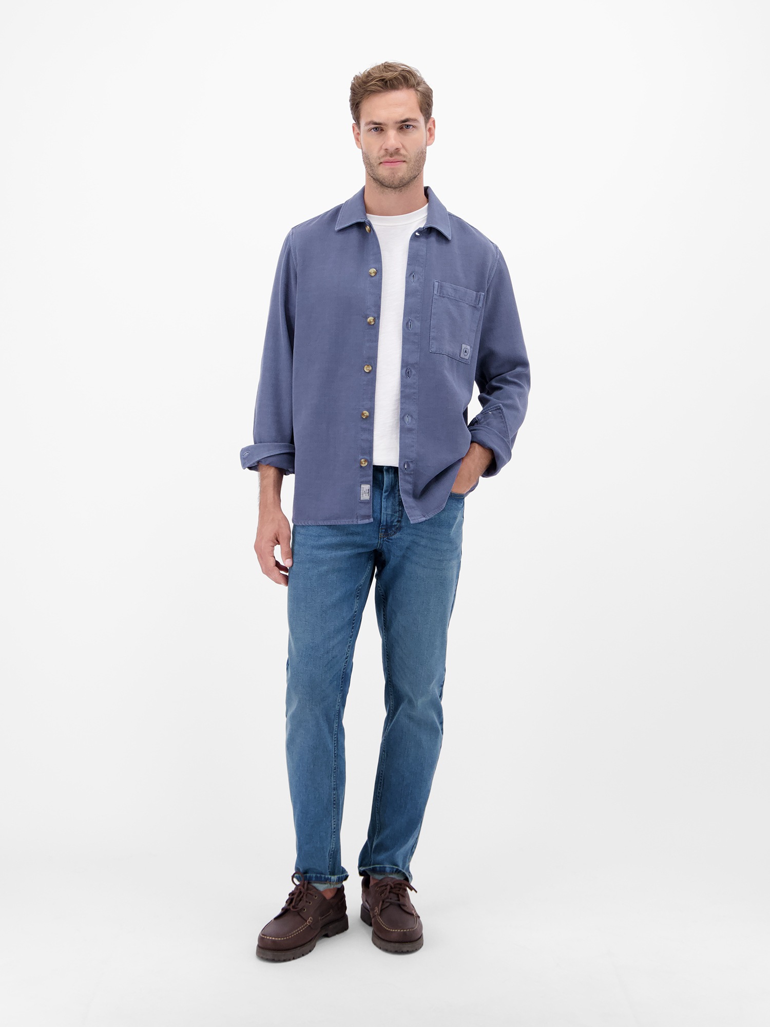 LERROS Pantalon de détente »Baxter Relaxed Fit Jeans – Bequemer Stretch 5-Pocket Denim«  jeans stretch confortable - facile d'entretien, idéal pour tous les jours & loisirs