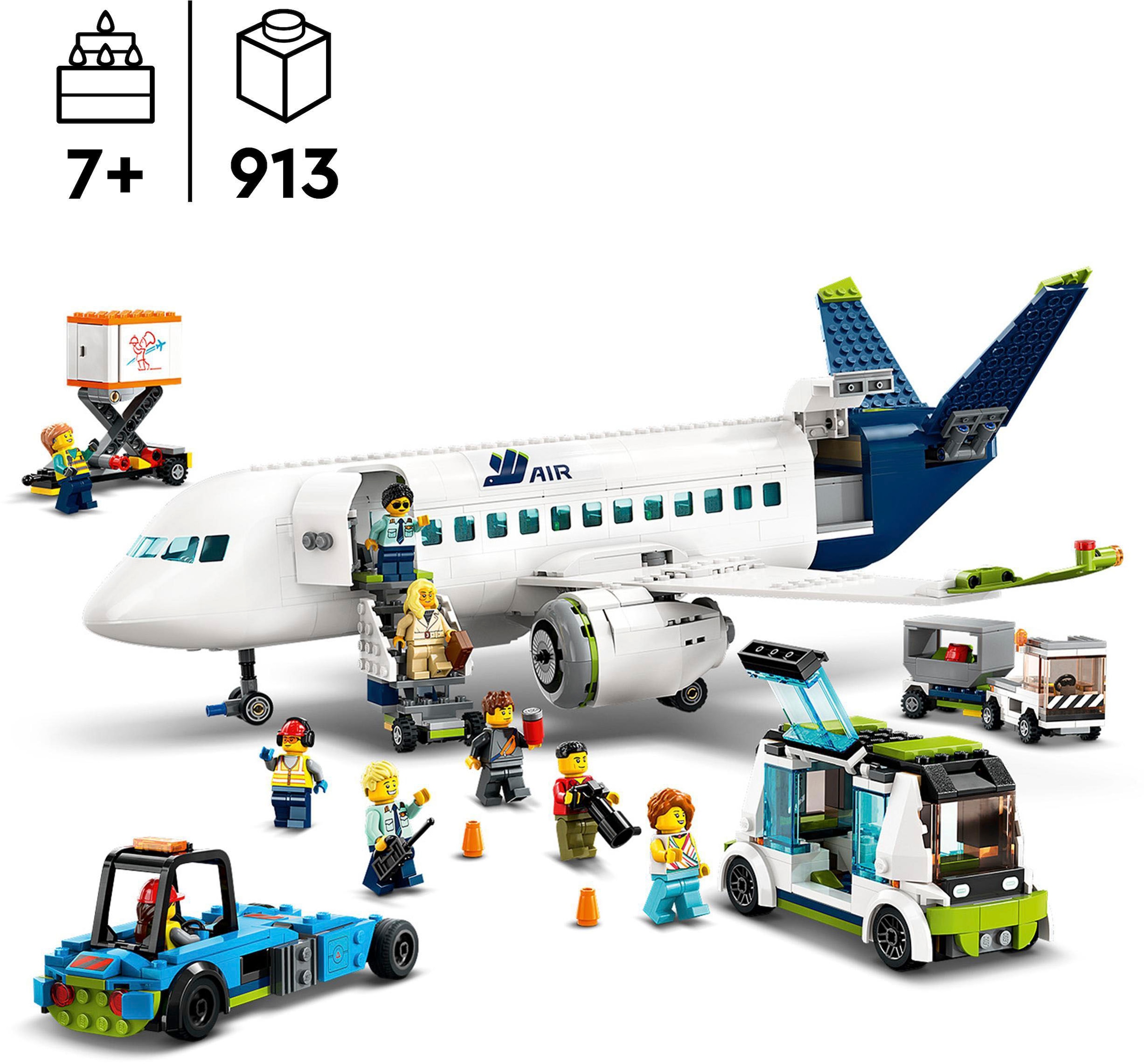 LEGO® Pions de construction »Passagierflugzeug (60367), LEGO® City« Made in Europe