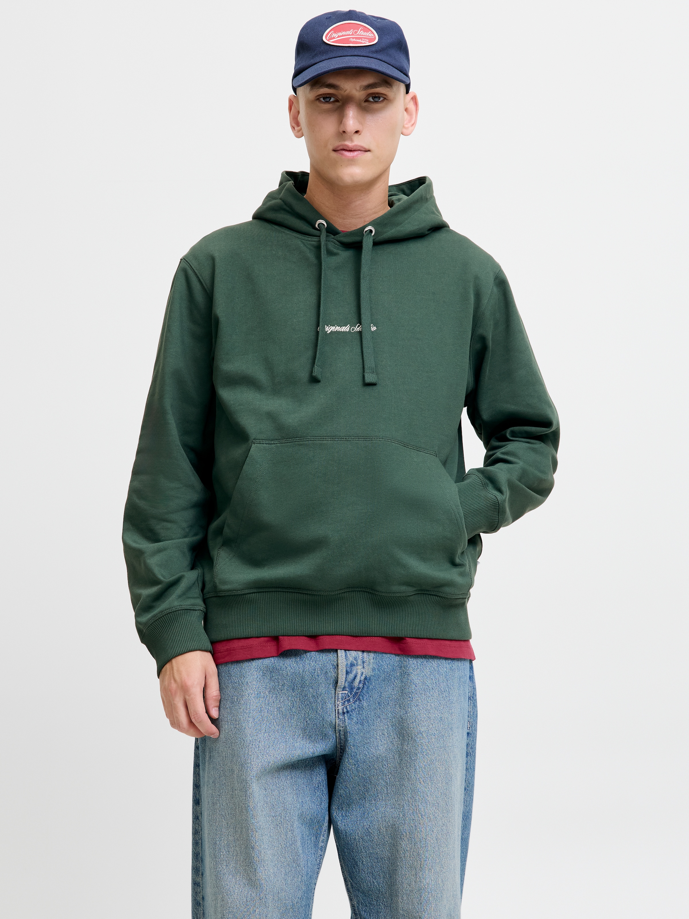 Jack & Jones Kapuzensweatshirt »JORNORREBRO EMB SWEAT HOOD NOOS«, mit Logo Print
