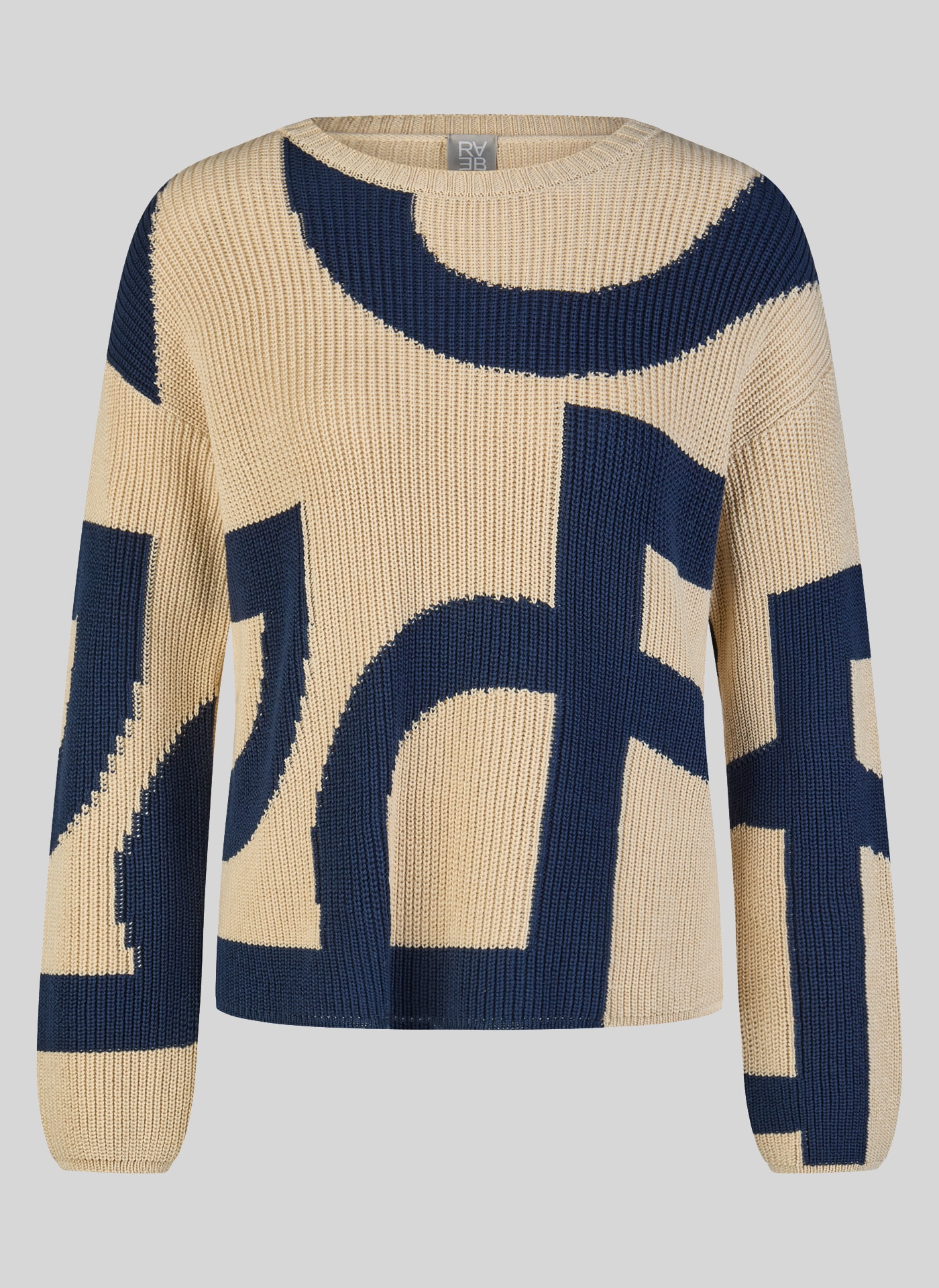 Rabe Pull en tricot avec motif graphique