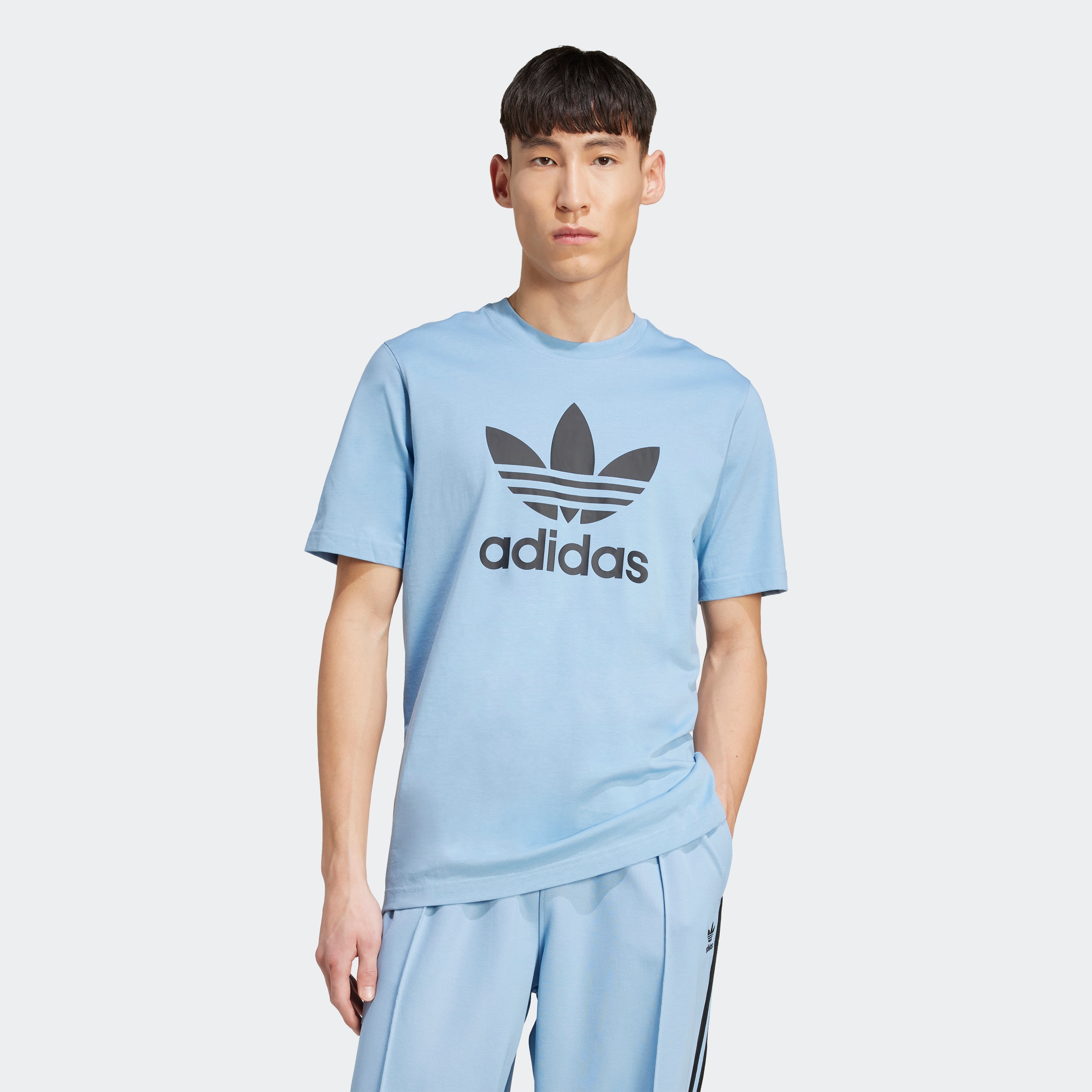 adidas Originals T-Shirt »TREFOIL T-SHIRT«, Basic Shirt mit grossem Trefoil Logoprint