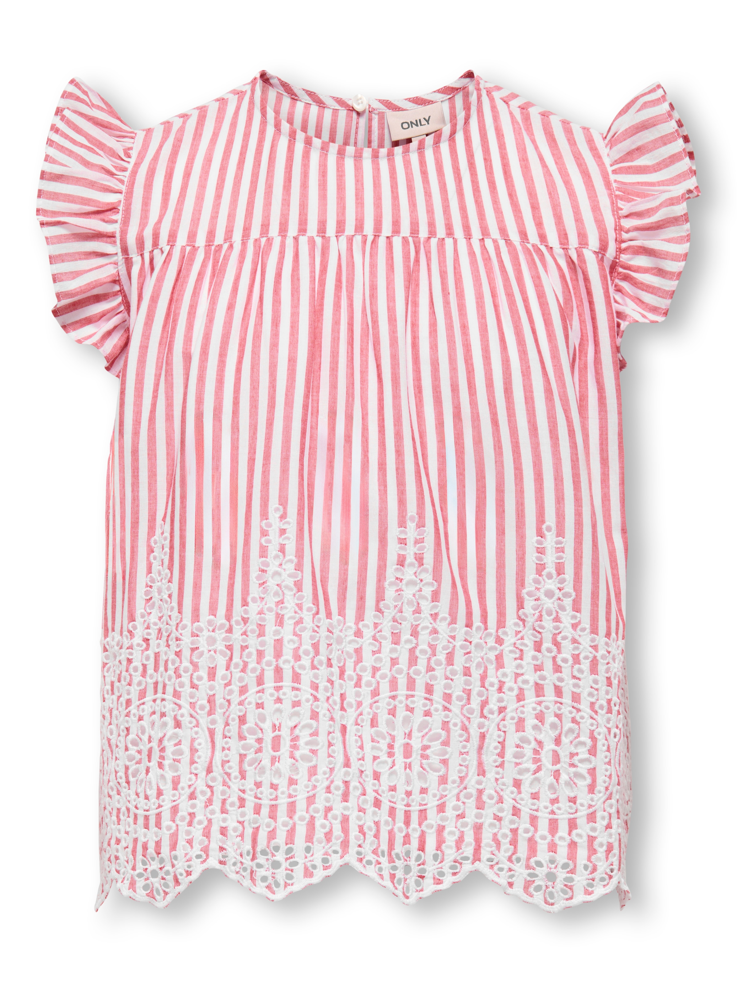 KIDS ONLY Top chemisier »KOGBONDI LIFE S/L EMB FRILL TOP WVN«