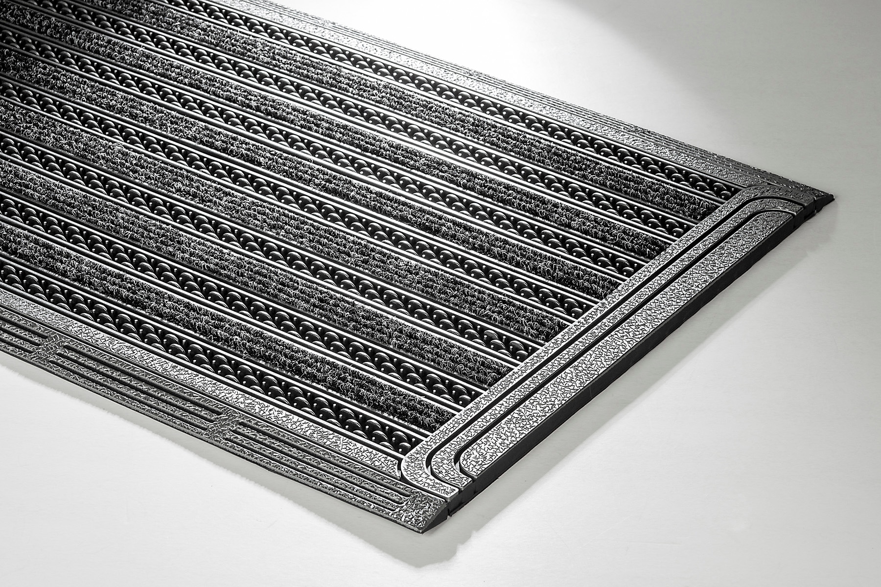 Home2Fashion Fussmatte »GridClean ST-XXL«, rechteckig, 12 mm Höhe, Schmutzfangmatte, robust & strapazierfähig, In- und Outdoor geeignet