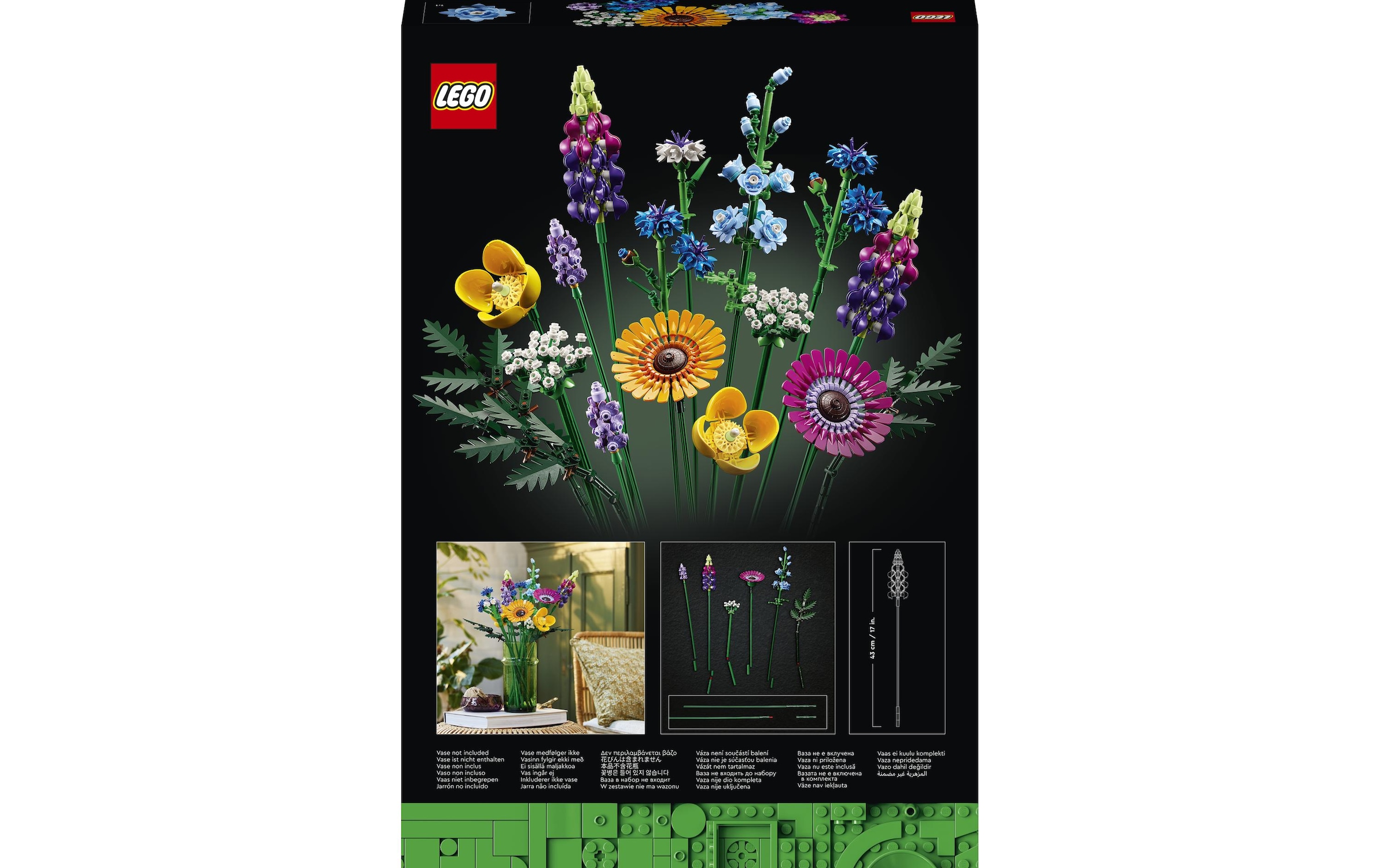 LEGO® Spielbausteine »Wildblumenstrauss 10313«, (939 St.)