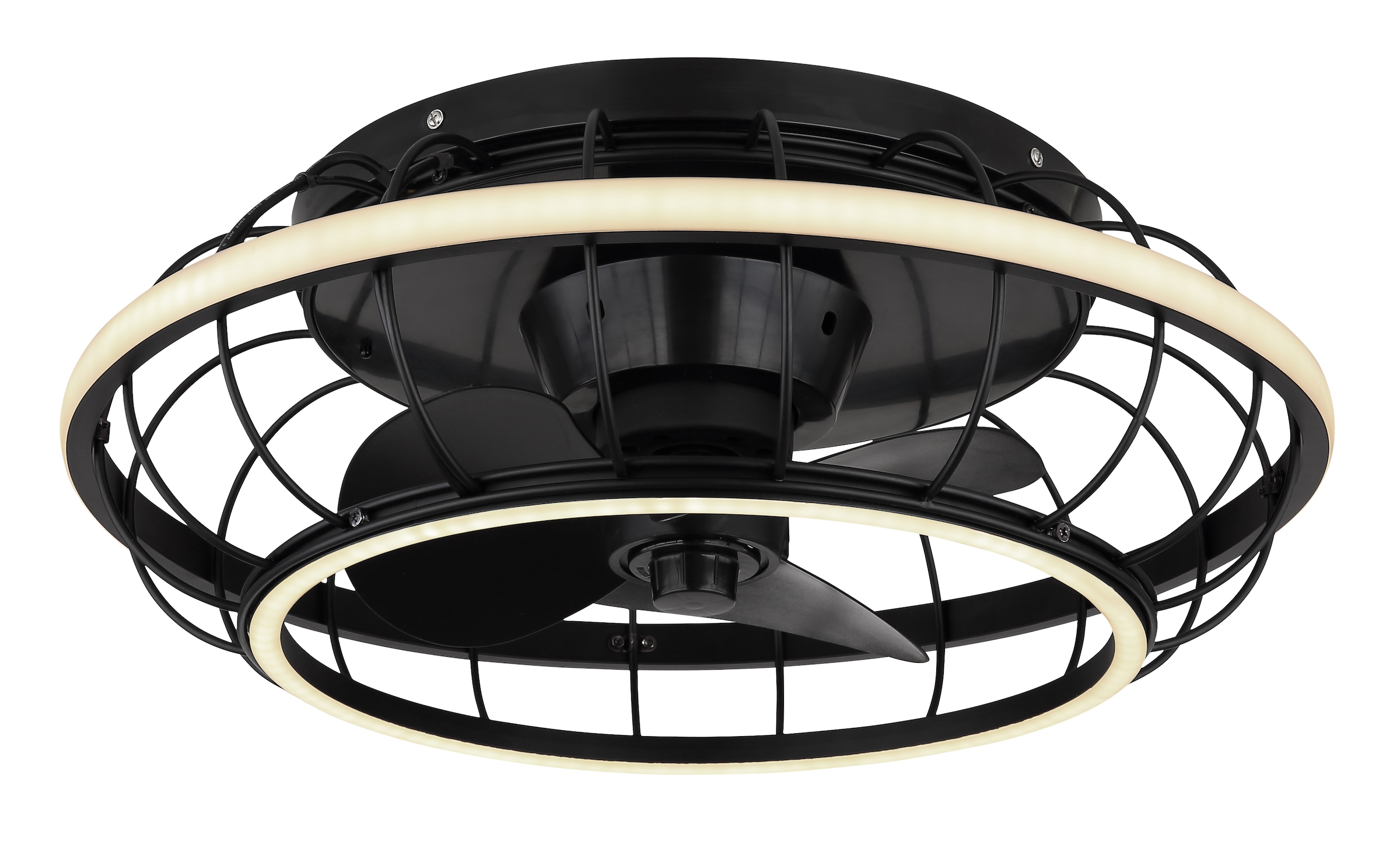 Image of GLOBO LIGHTING Deckenleuchte "LINAY" LED-Modul 1 Stk. warmweiss - kaltweiss Deckenventilator, Deckenlampe, moderner Ventilator