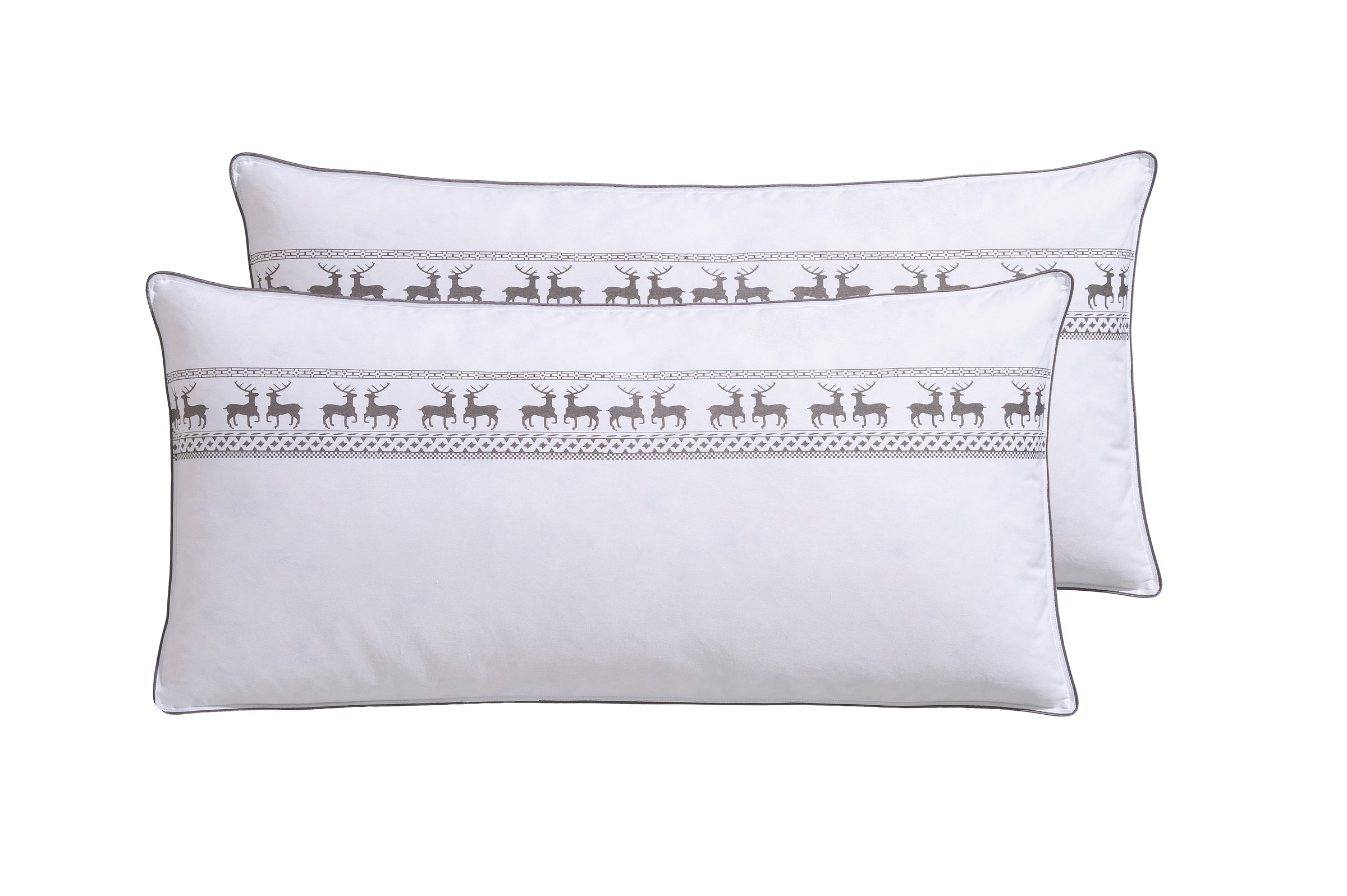 Image of GOODproduct Federkopfkissen "Sorsele Kopfkissen 40x80cm oder 80x80 cm, 2-tlg" Füllung: 90Federn10Daunen Bezug: Baumwolle 2 Stk. tlg. Kissen im Spar-Set, Made in Germany