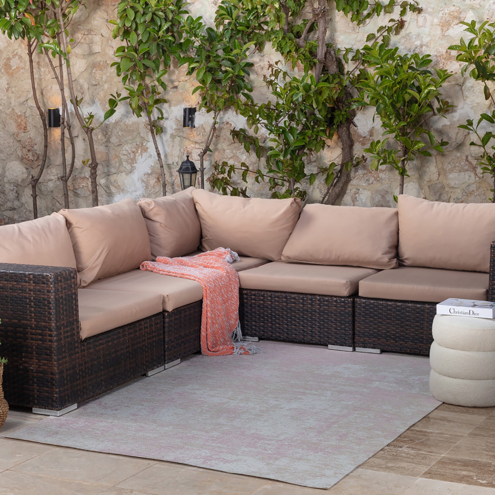 Livabliss Tapis d'extérieur »COMAL« Rectangulaire 5 mm Höhe In- & Outdoorteppich, Modern & Wetterfest, für Balkon, Terrasse, Küche