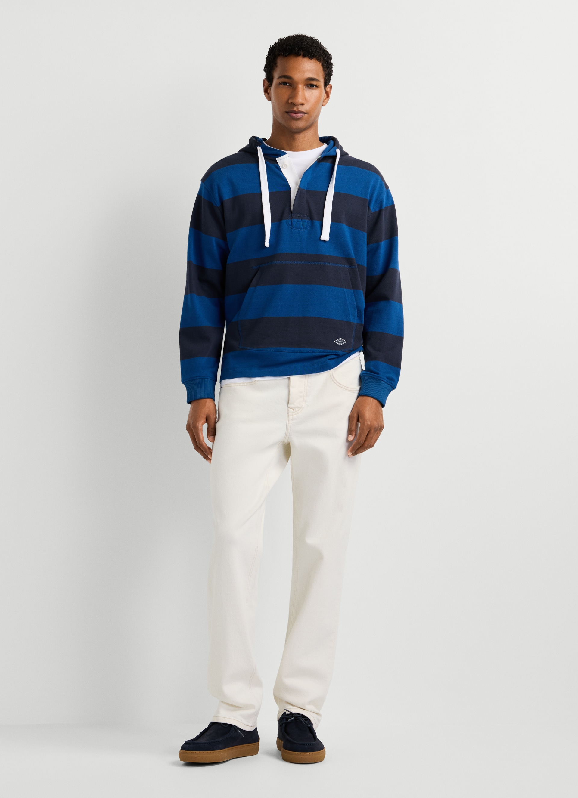 Pepe Jeans Hoodie »JOE STRIPES HOODIE«, mit verdeckter Knopfleiste

