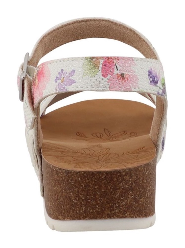 Mustang Shoes Sandales »Magnolia«  sandale à brides, chaussure d'été avec imprimé tendance