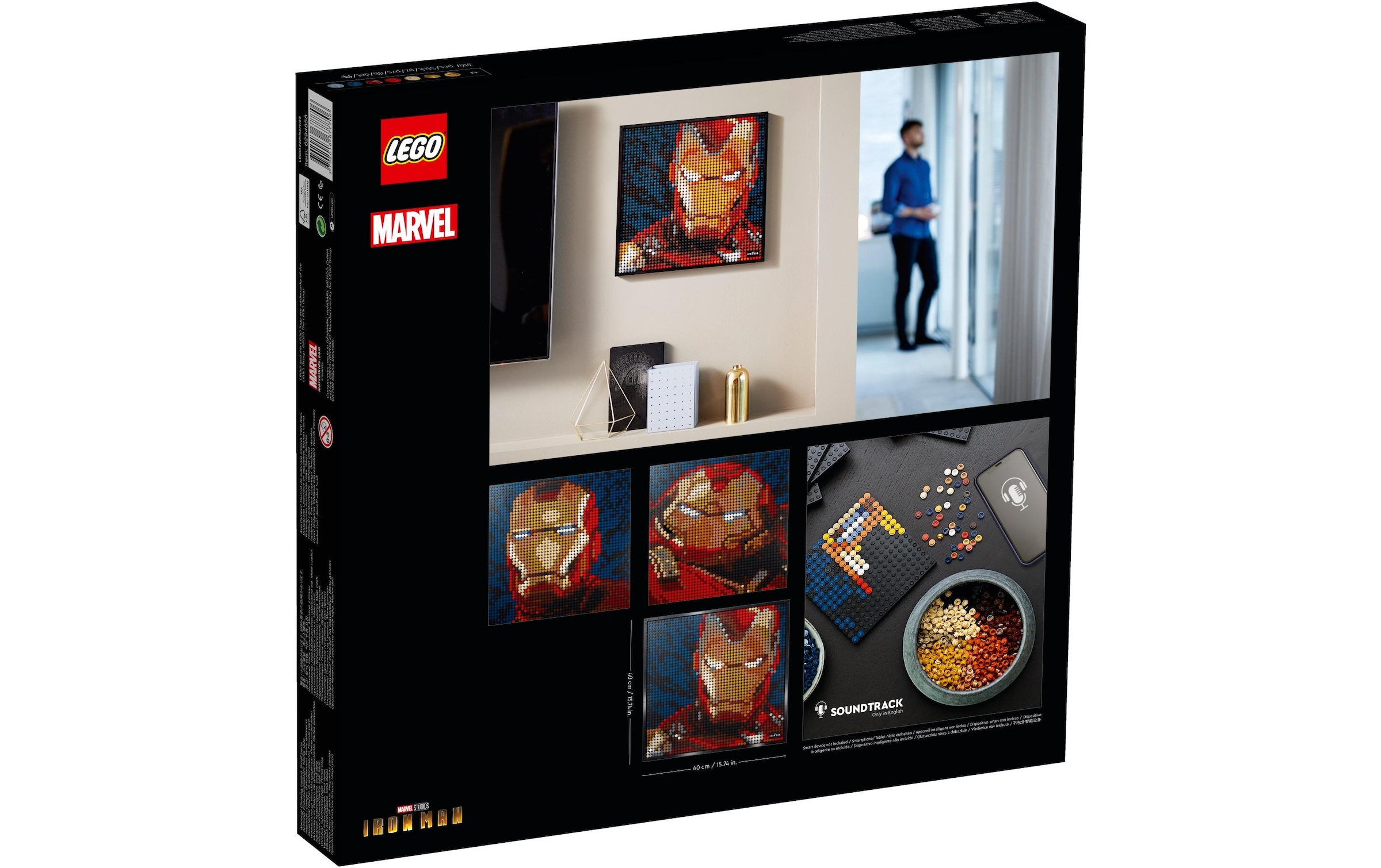 LEGO® Spielbausteine »Art Marvel Studios Iron Man - Kunstbild 31199«, (3167 St.)