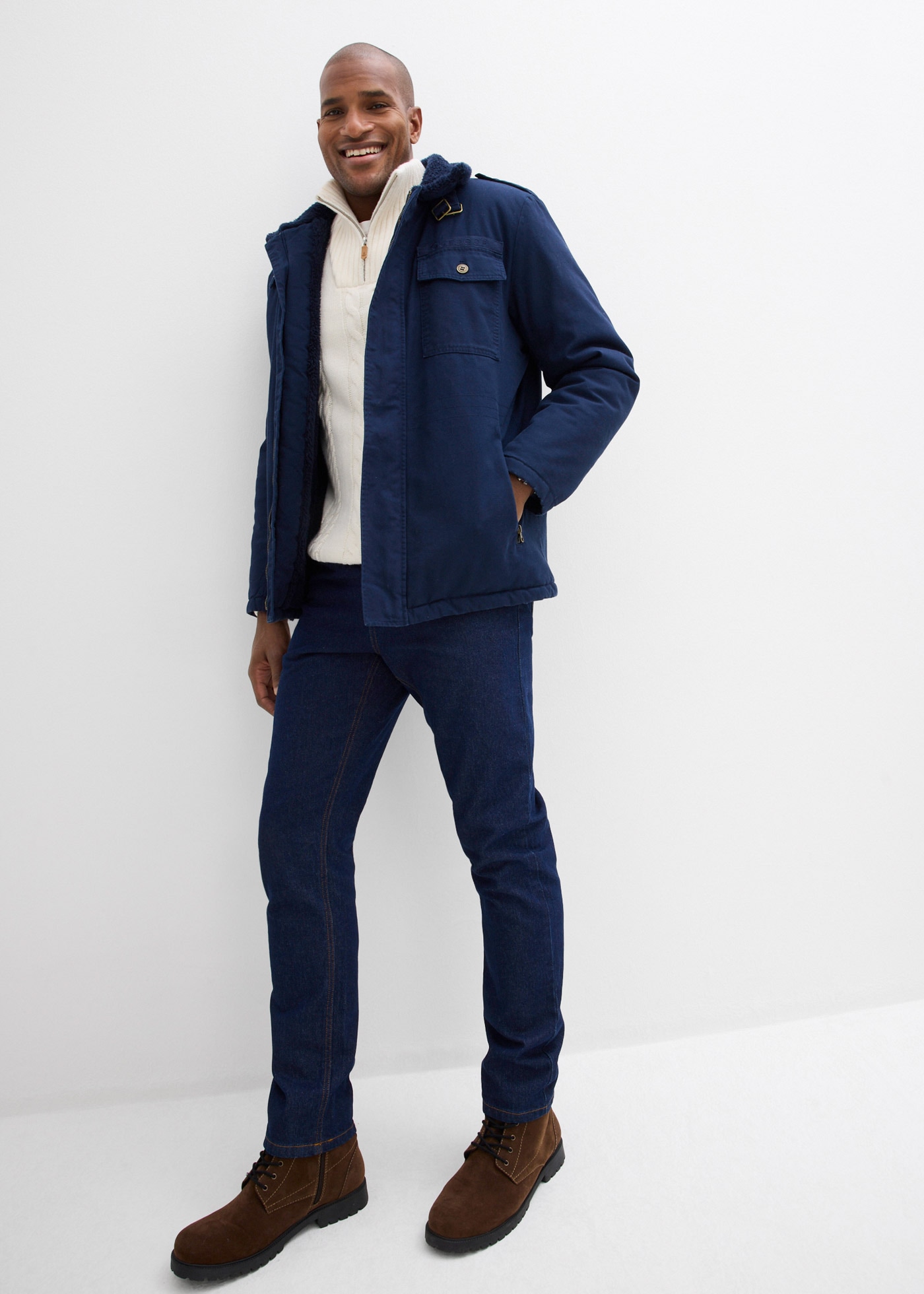 bonprix Jeans droit Forme 5 poches, jambe droite