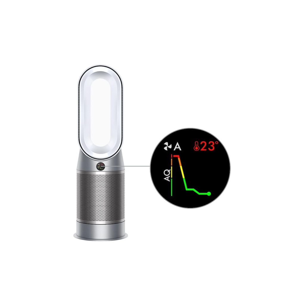 DYSON Bodenventilator »Purifier Hot+Cool Autoreact HP7A (Weiss/Silberfarben)«