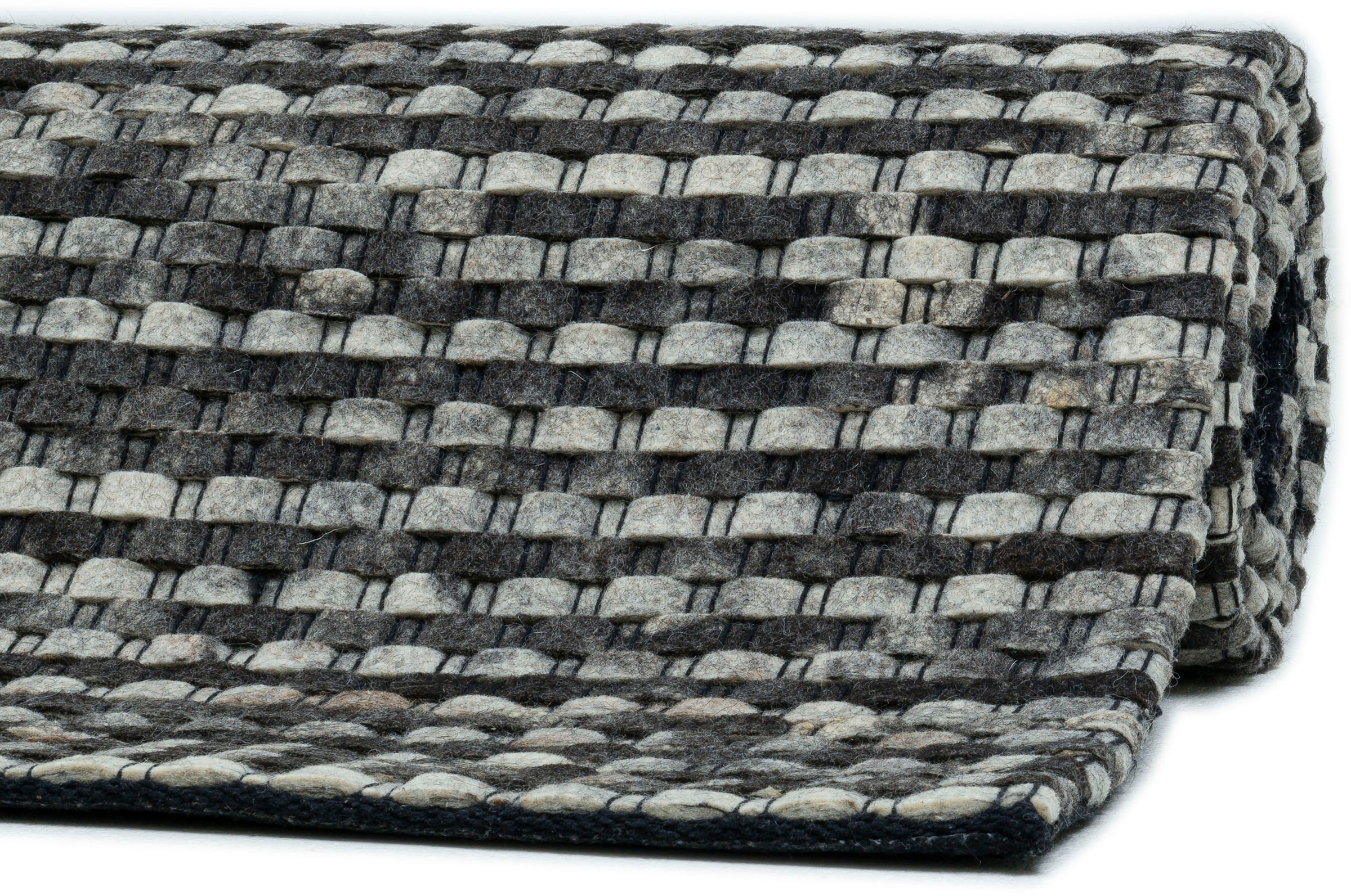THEKO Wollteppich »Tauern«, rechteckig, 10 mm Höhe, Handweb Teppich, reine Wolle, handgewebt