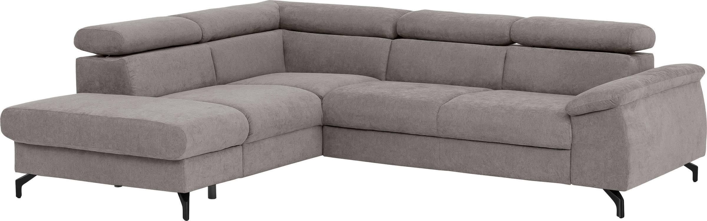 COTTA Ecksofa »Kitty L-Form, B: 249 cm« mit Kopfteilverstellung, optional Bettfunktion & Bettkasten