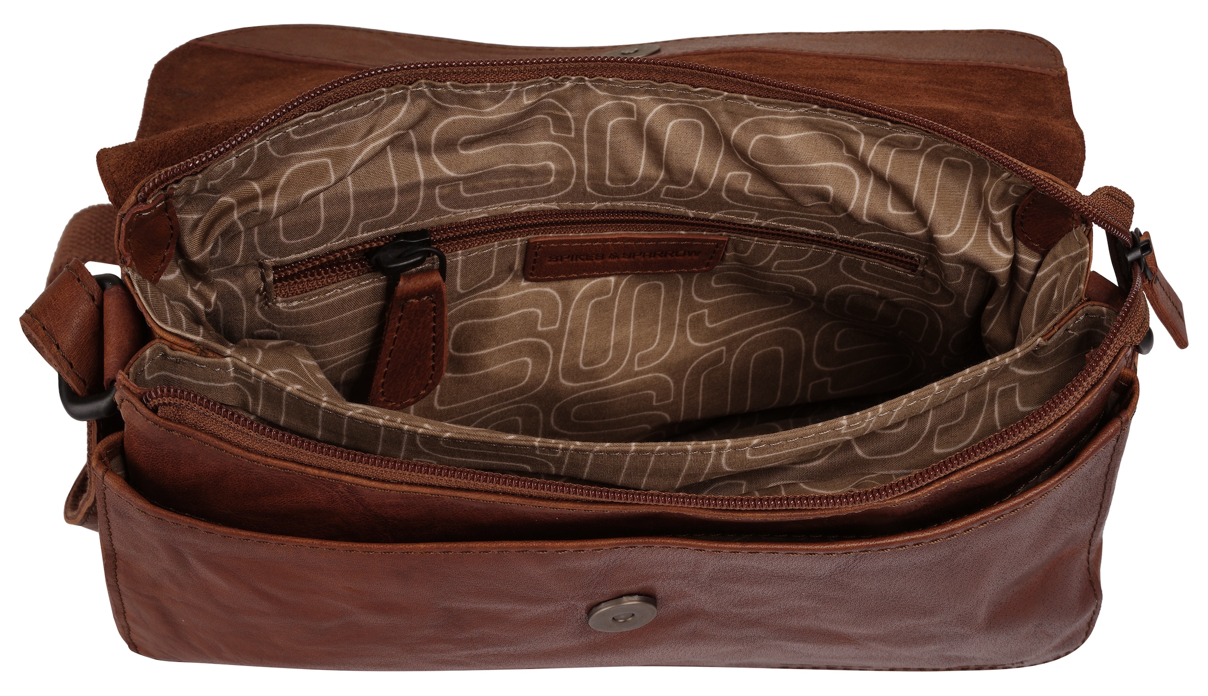 Spikes & Sparrow Umhängetasche »SPIKES & SPARROW Damen echt Leder« echt Leder