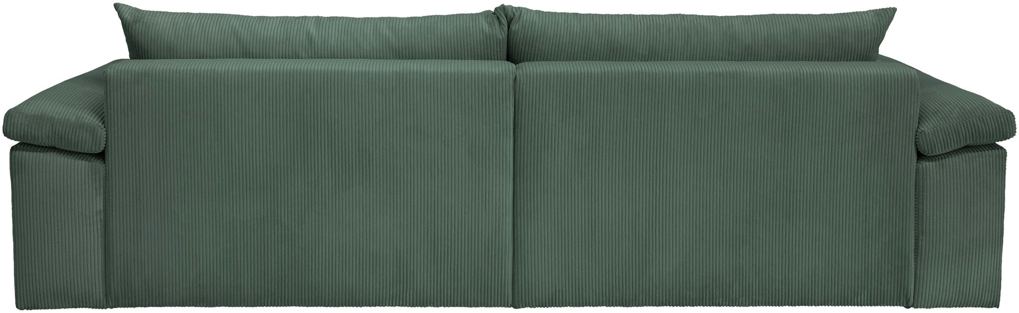 Home affaire Canapé d'angle »Soft&Cosy XXL L-Form, B: 303 cm« Mega-Sofa, Cord oder Chenille-Struktur, mit Federkern & 4 Zierkissen