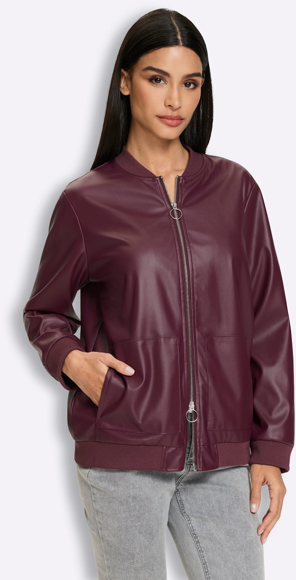 heine Veste en imitation cuir