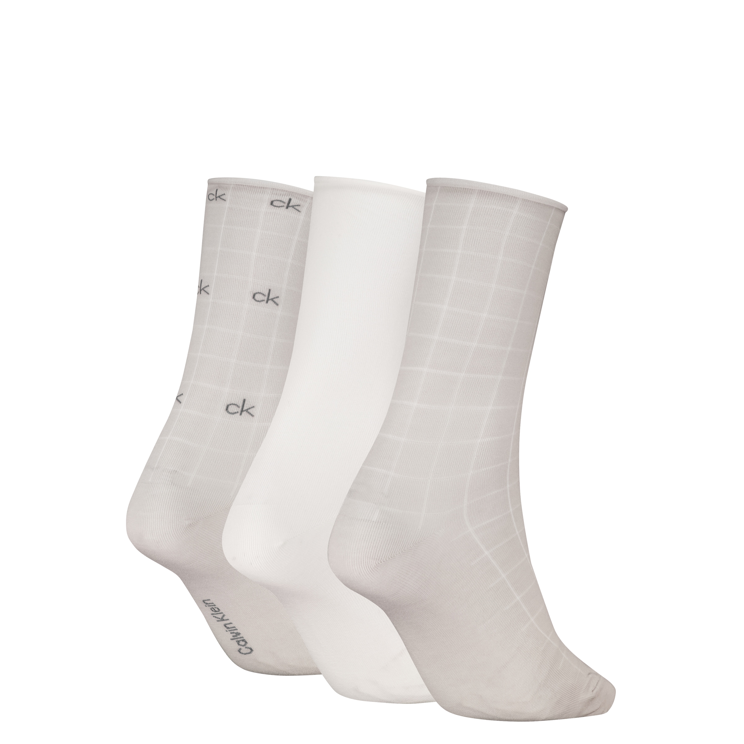 Calvin Klein Chaussettes »CK WOMEN SOCK GIFTBOX GRID AOP« boîte cadeau