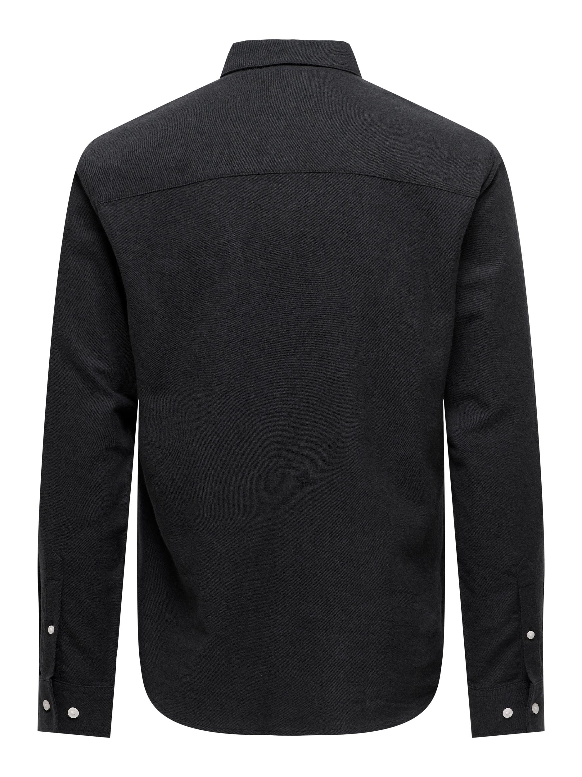 ONLY & SONS Langarmhemd »ONSGUDMUND SLIM 1-PKT SOLID SHIRT NOOS«