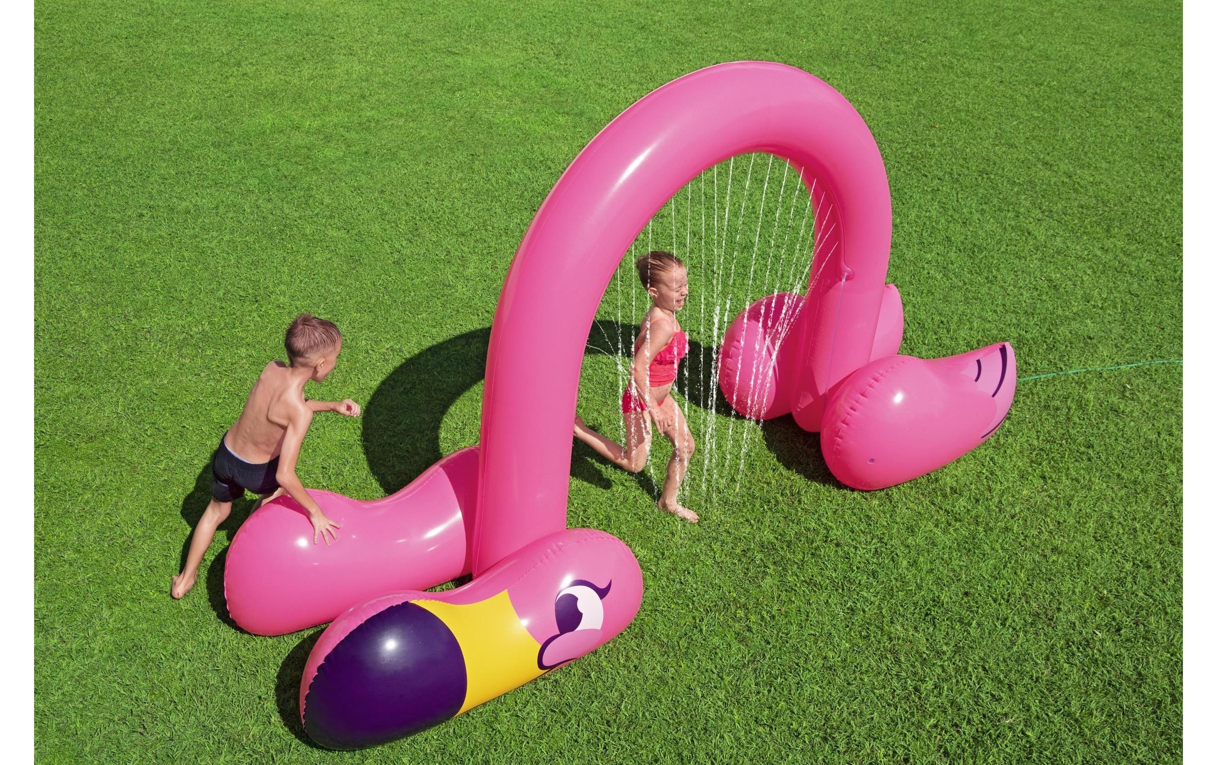 Bestway Spiel-Wassersprenkler »Jumbo Flamingo 340 x 110 x 193 cm«