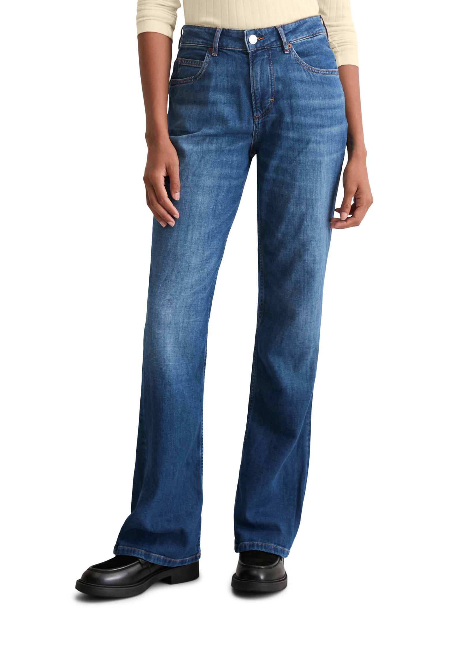 Image of Marc OPolo 5-Pocket-Jeans "Kiruna" flared fit aus Cashmere Touch Denim