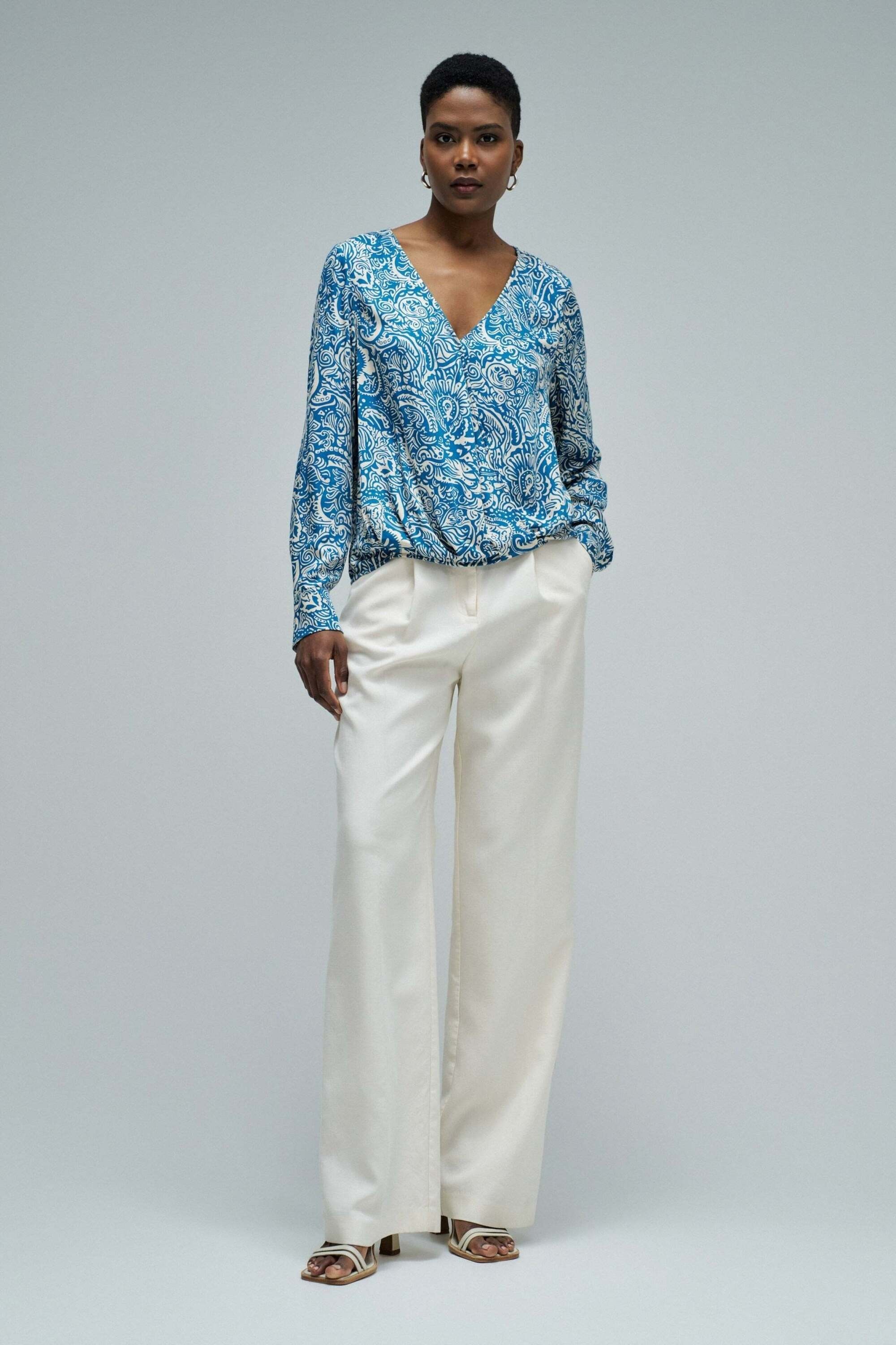 Salsa Blouse à manches longues »Salsa Jeans Langarmbluse Wrap Blouse«