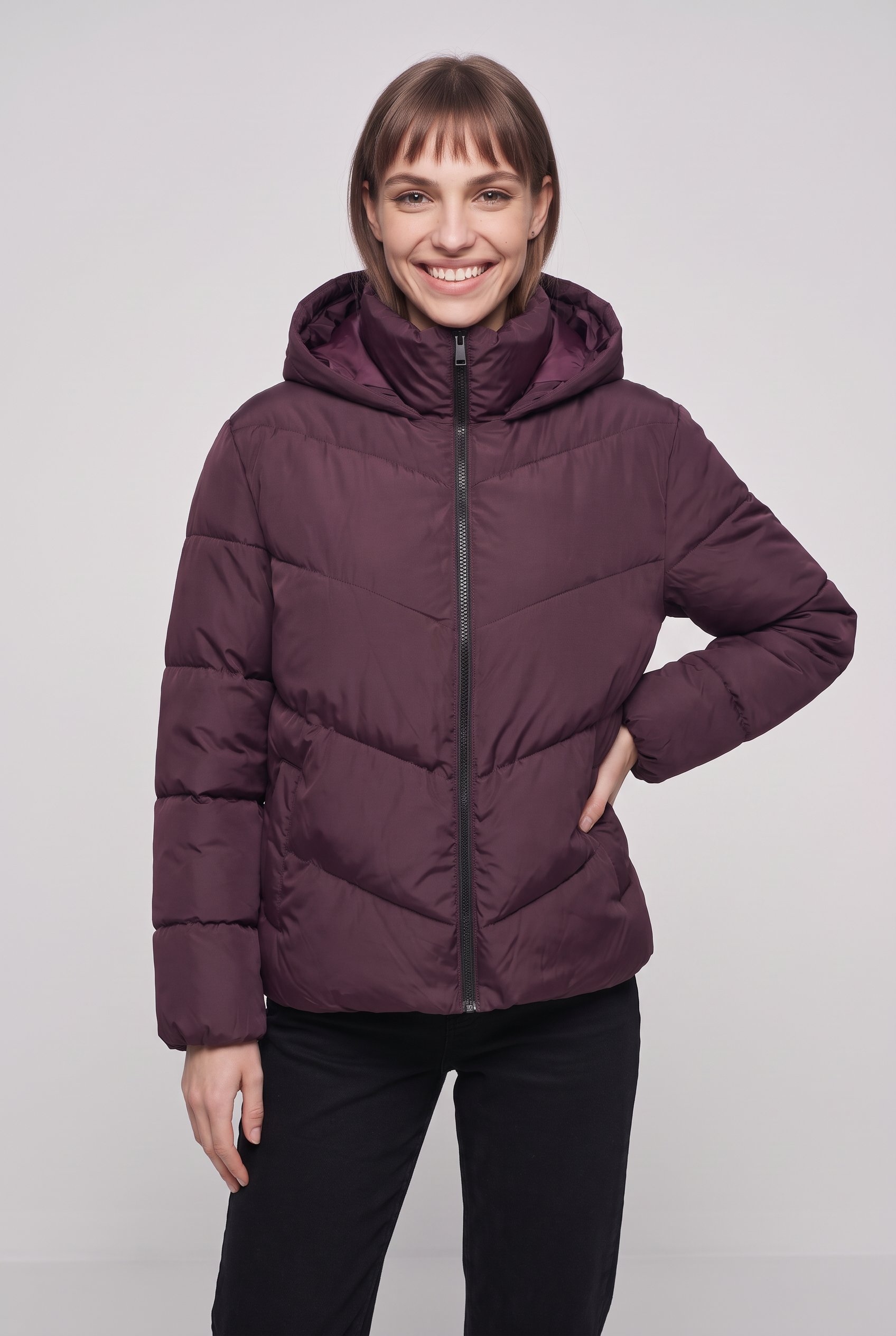 ONLY CARMAKOMA Steppjacke »CARCLAIR SHORT PUFFER OTW« ohne Kapuze Kunstfaser, normal geschnitten