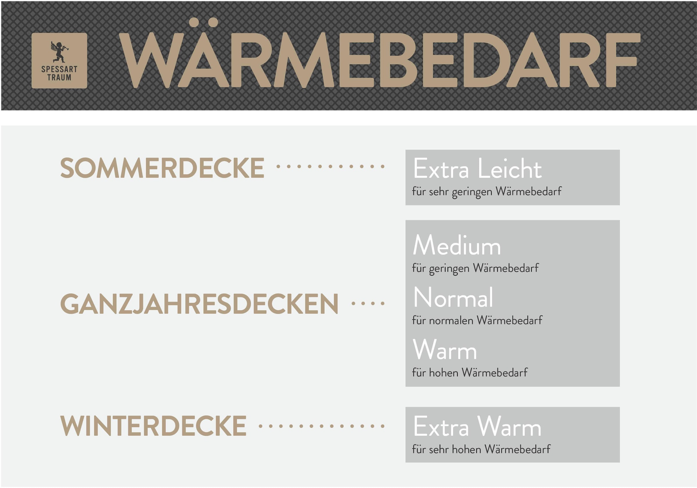 SPESSARTTRAUM Gänsedaunenbettdecke »Platin« extraleicht Füllung 100% Reine weisse Gänsedaunen 1 Stk. tlg. hergestellt in Deutschland, allergikerfreundlich