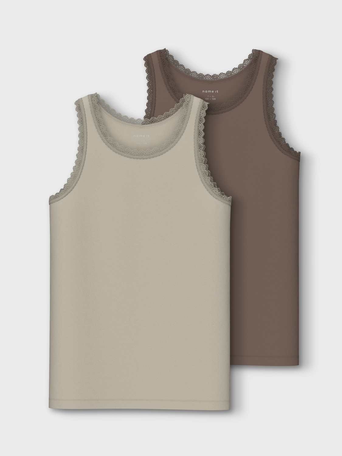 Name It Sous-chemise »NKFTANK TOP 2P PEYOTE LACE NOOS«