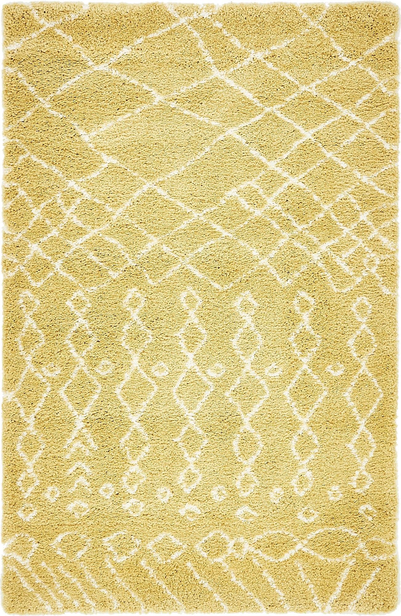 Myflair Möbel & Accessoires Hochflor-Teppich »Temara Shag, LAGERRÄUMUNG!«, rechteckig, 51 mm Höhe, gewebt, Scandi Design, ideal im Wohnzimmer & Schlafzimmer
