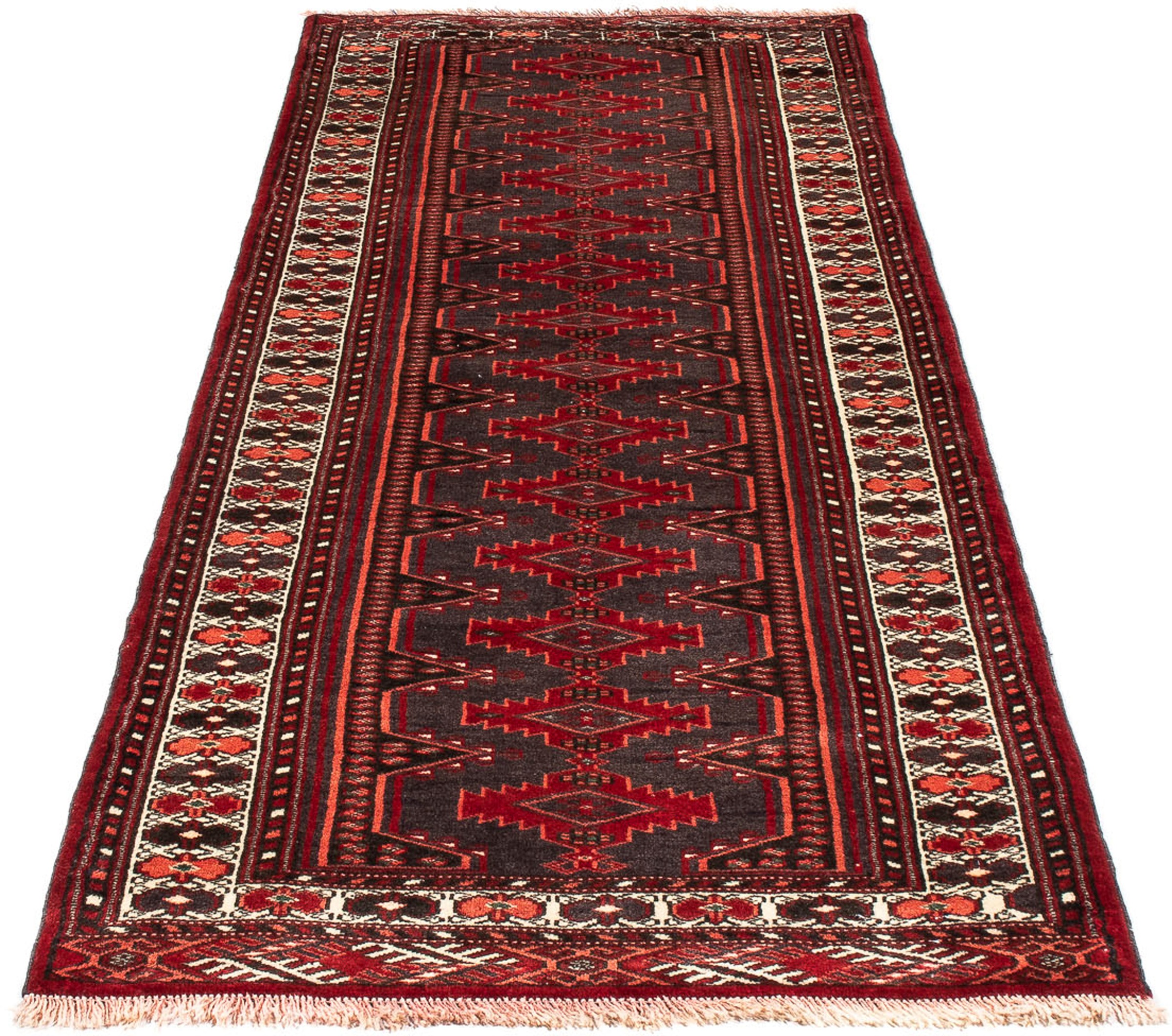 Image of morgenland Orientteppich »Belutsch - 211 x 78 cm - dunkelrot«, rechteckig, 8 mm Höhe, Wohnzimmer, Handgeknüpft, Einzelstück mit Zertifikat bei Ackermann Versand Schweiz