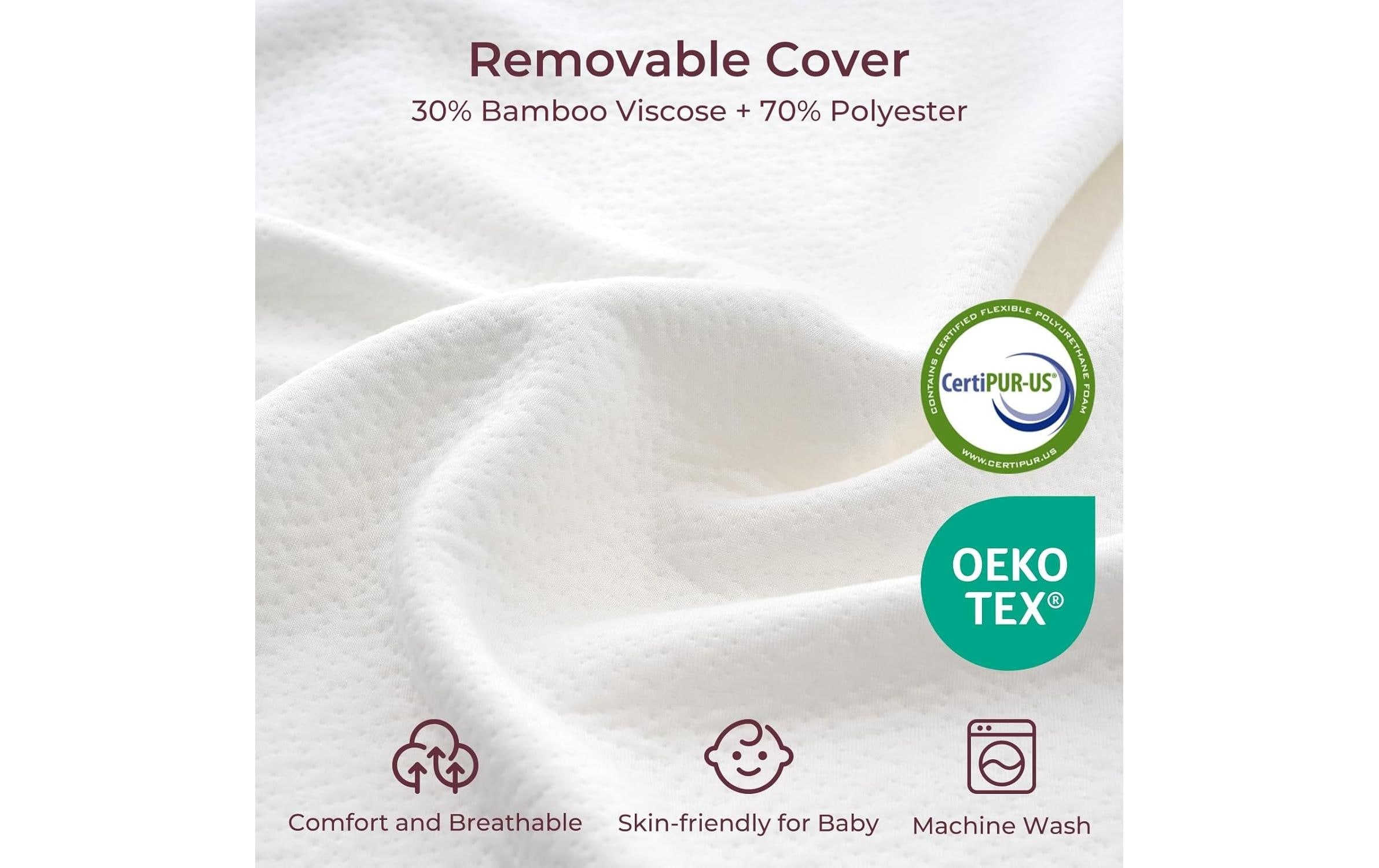 Momcozy Coussin d'allaitement »CozyPro Schaumstoff Textil 57.4 x 36.8 cm«