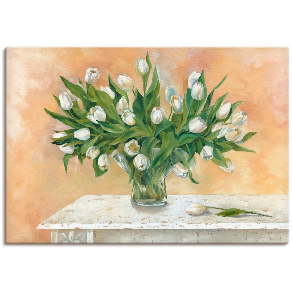 Artland Leinwandbild »Weisse Tulpen II«, Blumen, (1 St.)