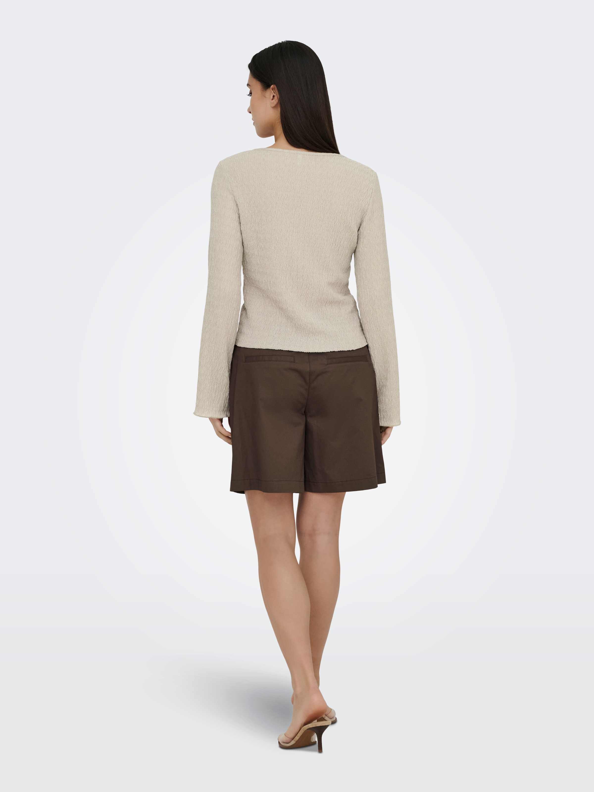 ONLY Veste en tricot »ONLILSE L/S CARIDGAN STRUC JRS« Kunstfaser, V-Ausschnitt