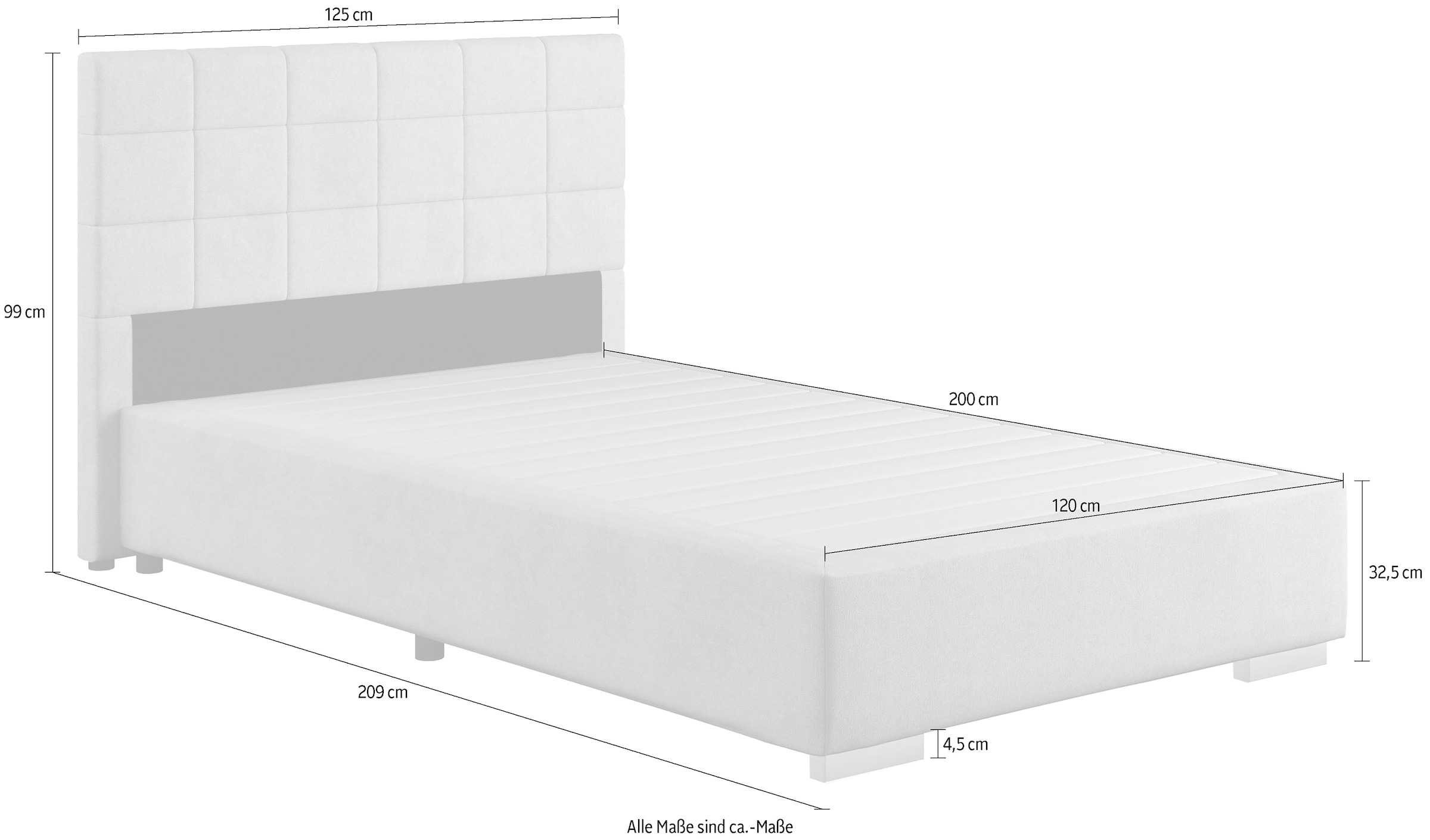 COTTA Boxspringbett »Simba«, Topseller! wahlweise mit oder ohne Matratze und Topper bestellbar