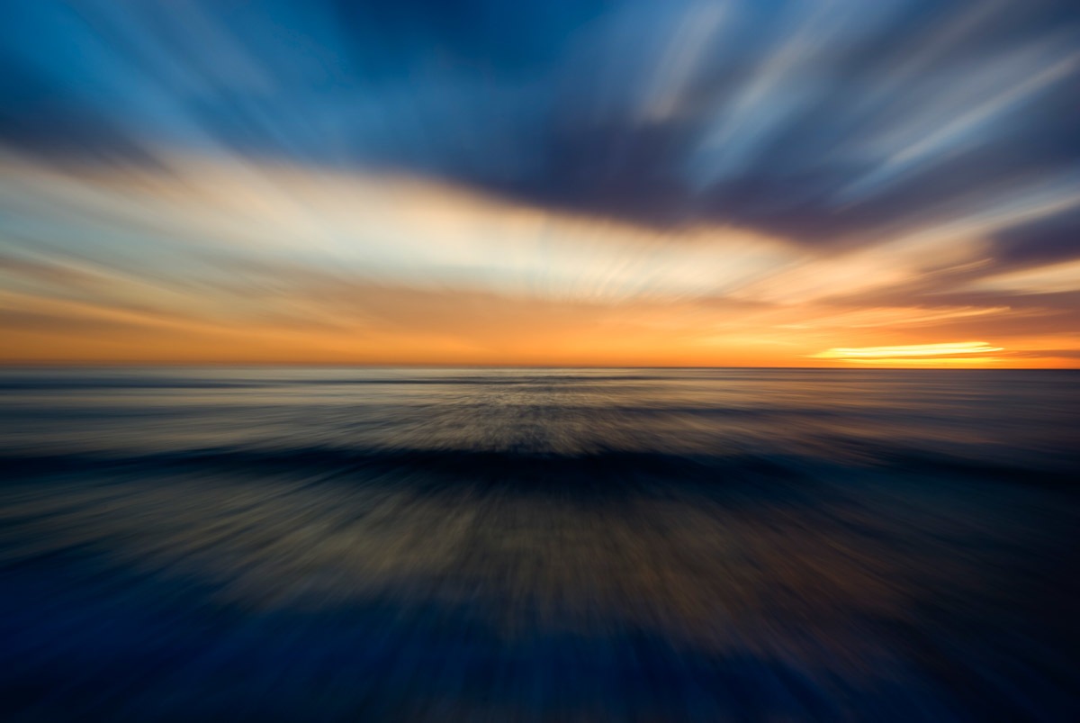 Image of Papermoon Fototapete »Abstrakter Sonnenuntergang«, samtig, Vliestapete, hochwertiger Digitaldruck bei Ackermann Versand Schweiz