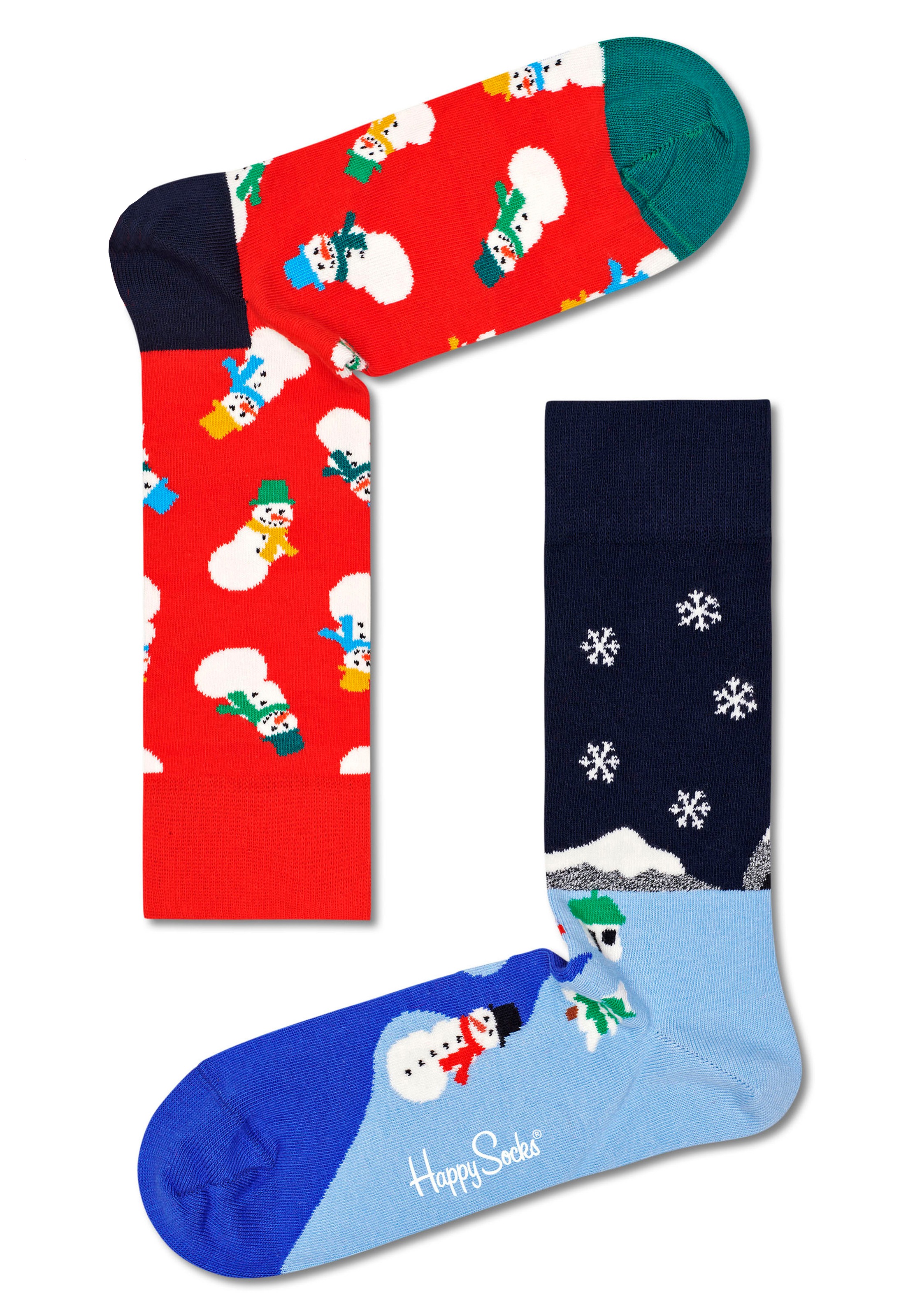 Image of Happy Socks Socken »Snowman and Snowland«, (2 Paar), in unterschiedlichen Winterdesigns bei Ackermann Versand Schweiz